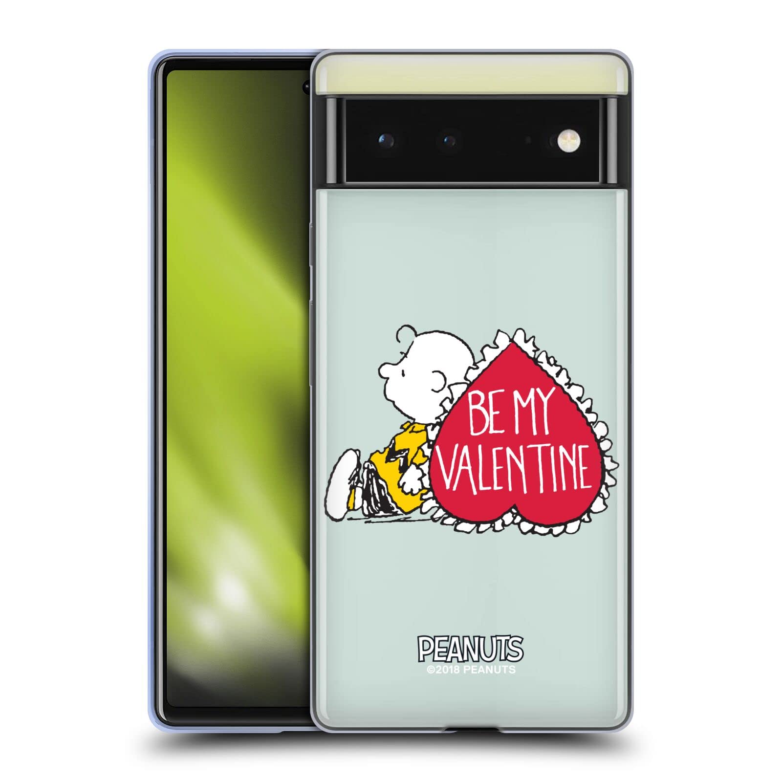 Peanuts Charlie Brown Valentine Case for Google Pixel 6 - Soft Gel Cover for Daily Use