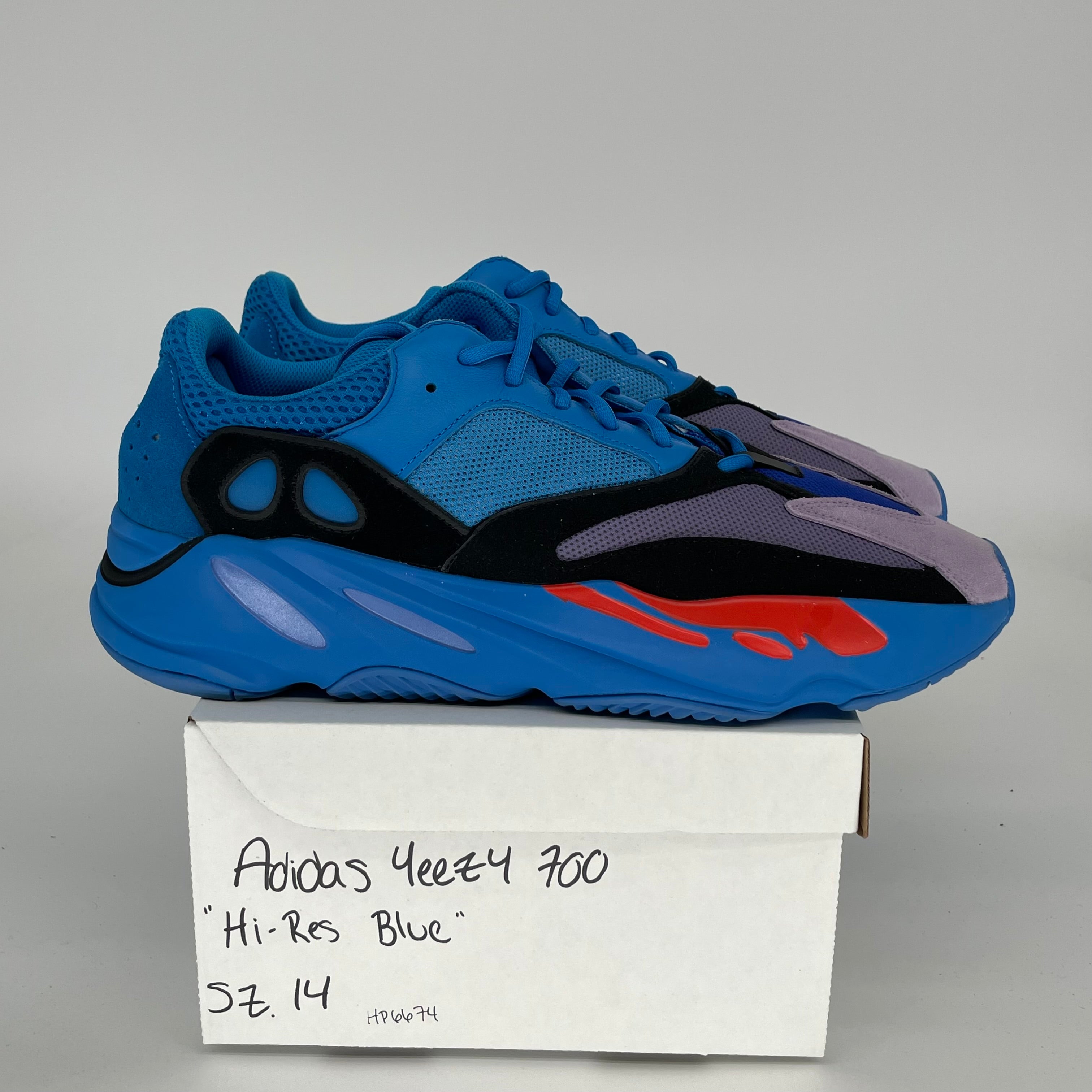 Adidas Yeezy 700 Hi-Res Blue Men's Sneakers Size 14 - HP6674 | Comfortable Running Shoes for Casual Wear & Street Style Fashion