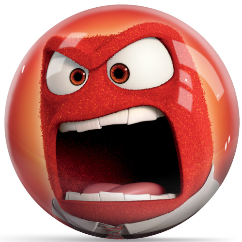 Disney Inside Out Anger Bowling Ball - Official Licensed Bowling Ball for Kids & Adults - Perfect for Birthday Gifts, Bowling Parties & Family Fun Nights