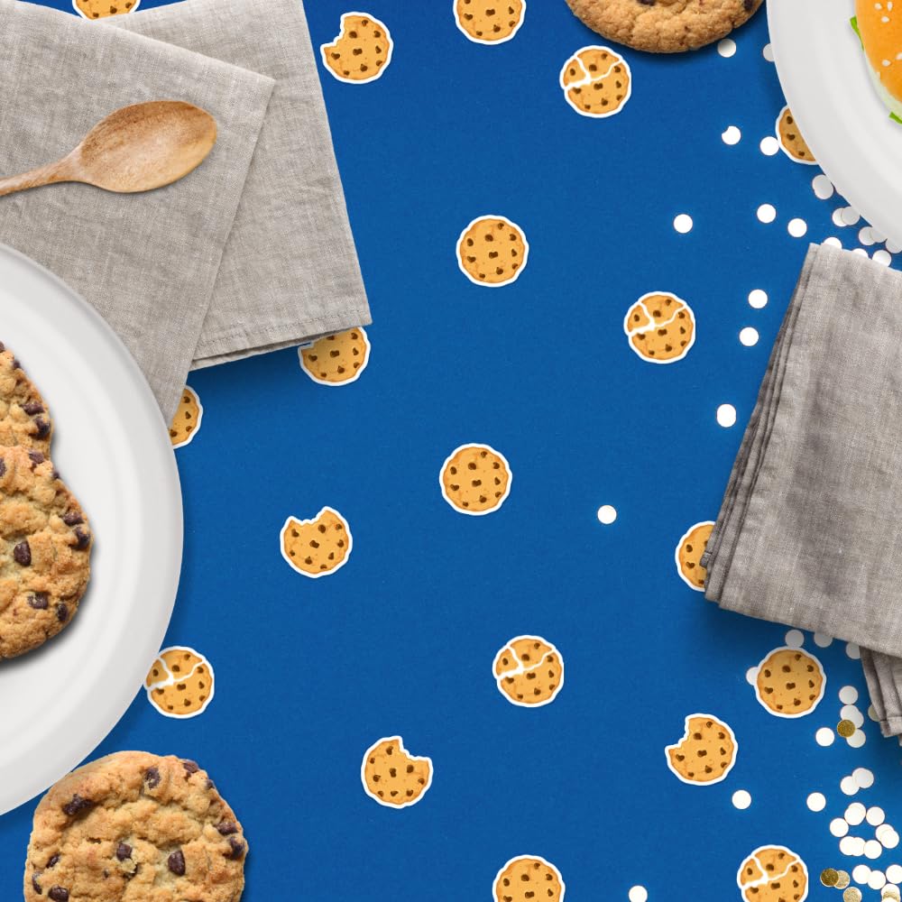 Chocolate Chip Cookie Confetti - 1st Birthday Party Supplies for Cookies and Milk Theme | Baby Shower Decorations with Sesame Street Inspired Cookie Eater Design | Perfect for Kids Birthday, Baby in the Oven Theme Parties & Cookie Monster Decor
