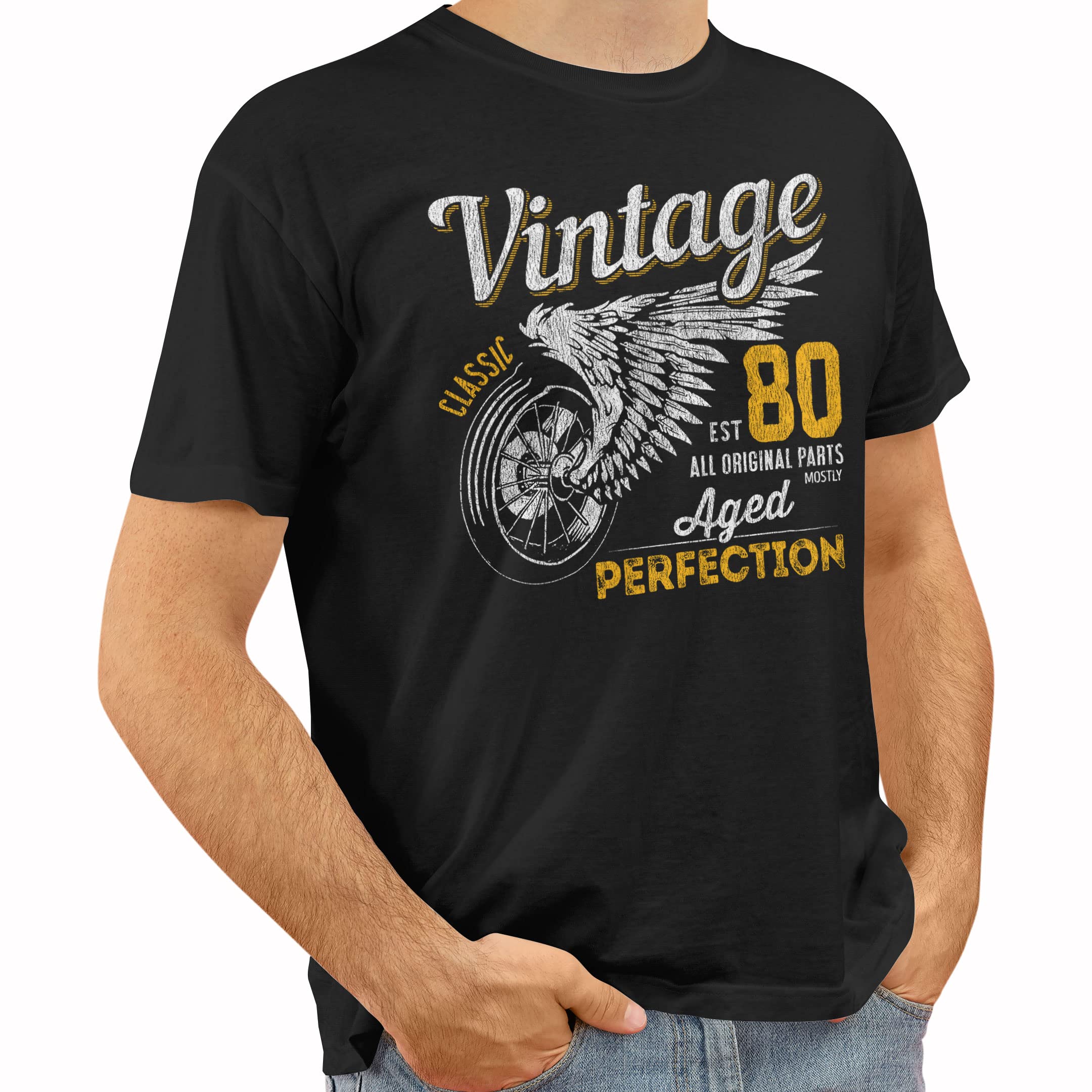 1980 Vintage Birthday Tshirt for Men - 40th Birthday Gift Idea - Perfect for Parties, Celebrations & Milestone Events