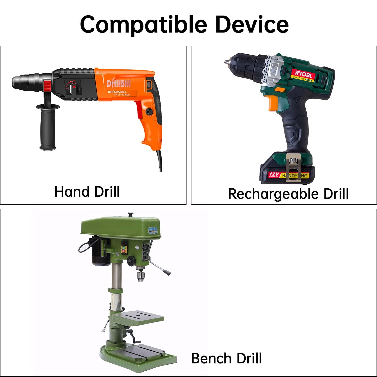 Titanium Step Drill Bit Set - 1/4