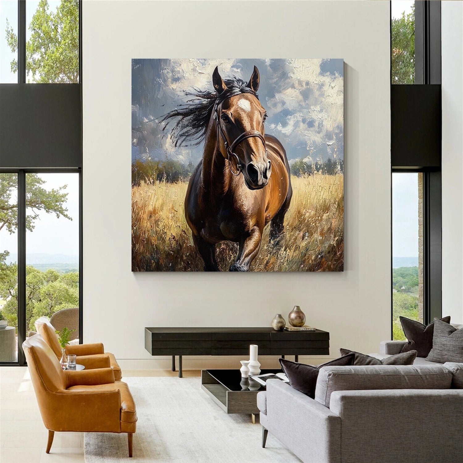 Animal Art Painting #AP130 - Handmade Wildlife Canvas Art for Home & Office Decor | Perfect for Living Room, Bedroom, or Gift