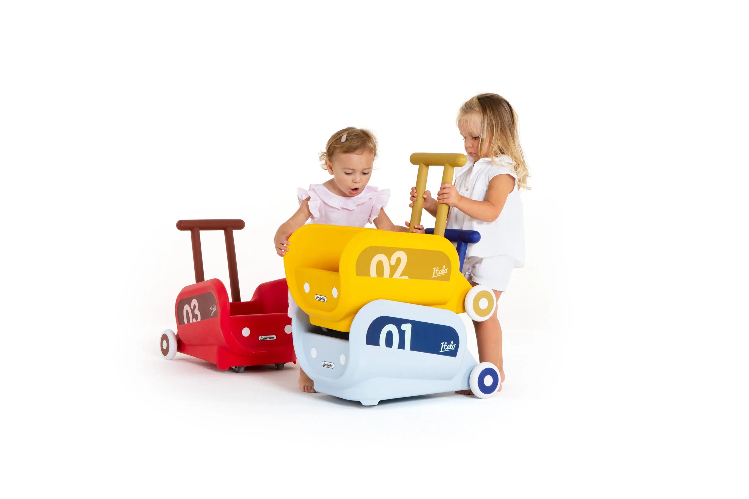 Italtrike Mini Eolo Italo Kids Shopping Cart - Lightweight & Durable Toy Grocery Cart for Toddlers, Pretend Play & Indoor Outdoor Fun - Perfect for Role Play, Supermarket Games & Learning Activities