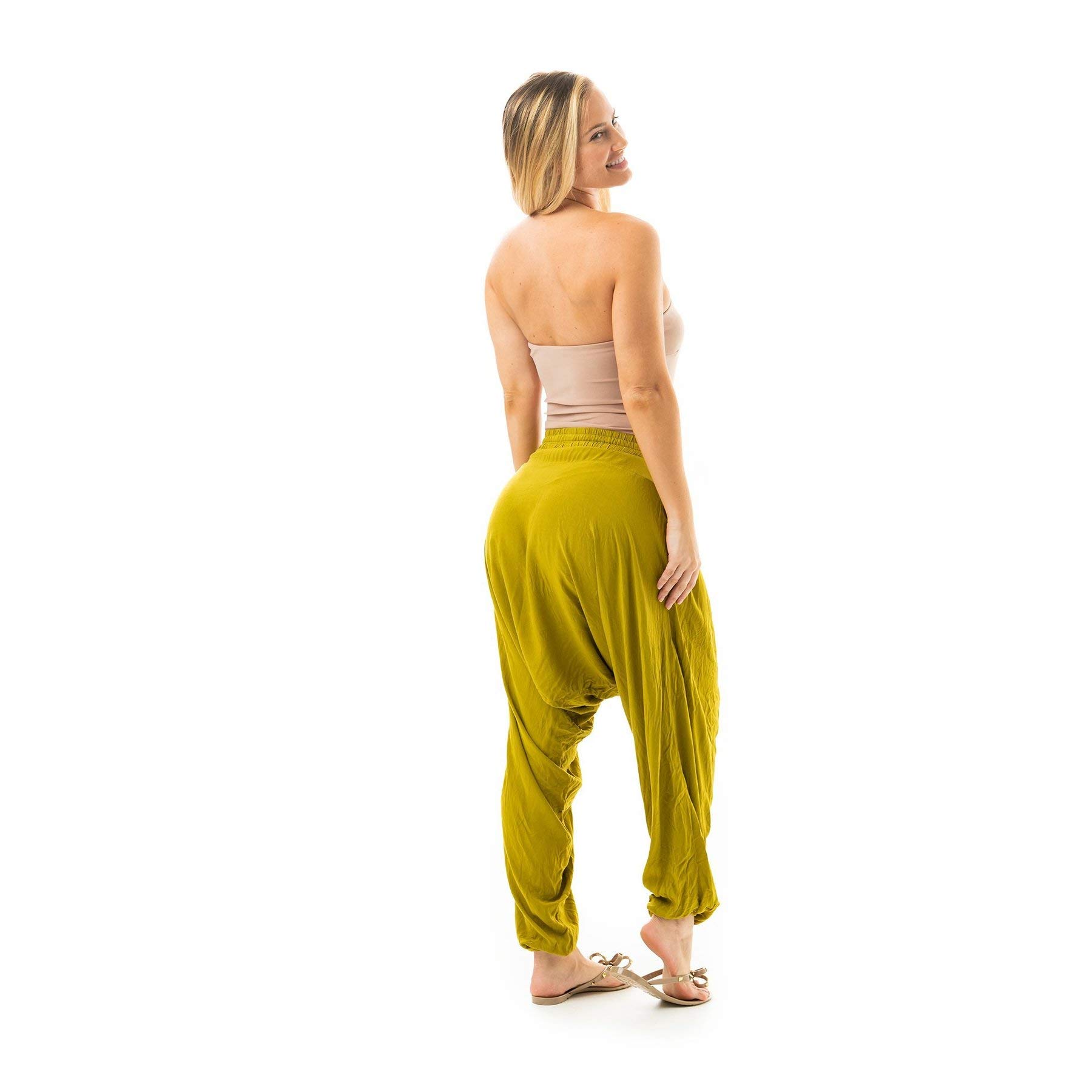 Boho Harem Pants for Women - Loose Lightweight Cotton Summer Pants with Pockets | Casual Beachwear, Yoga & Lounge Wear for Comfortable Outfits