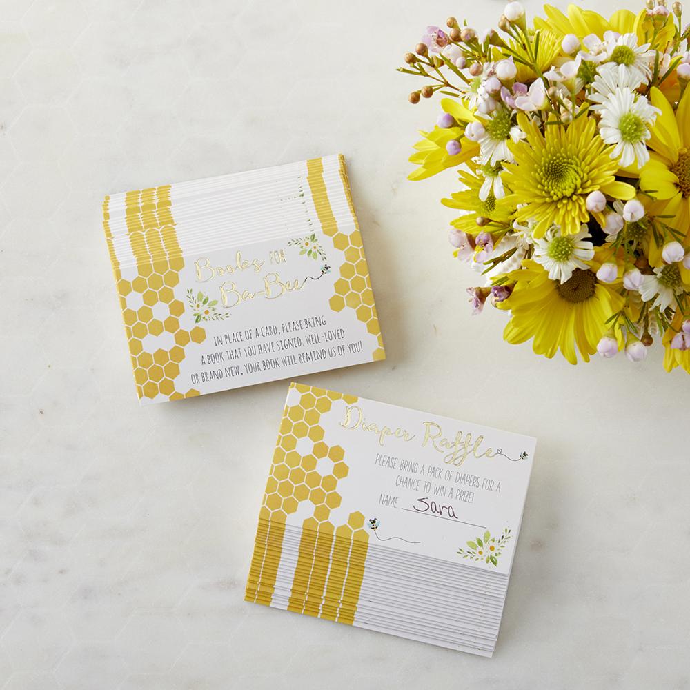Sweet as Can Bee Invitation & Thank You Card Bundle - Set of 25 Elegant Stationery for Weddings, Baby Showers & Special Events | Perfect for DIY Crafting & Handmade Greetings