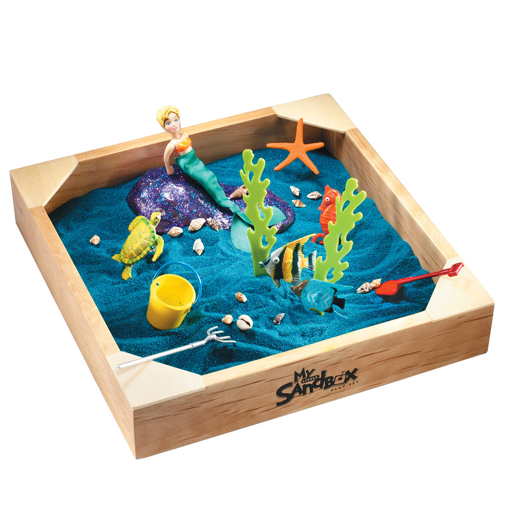My Little Sandbox Mermaid & Friends Play Set - Beach & Ocean Themed Sand Toy for Kids - Perfect for Outdoor Play, Beach Trips & Sensory Development