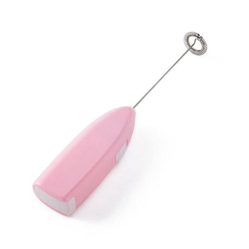 Electric Handheld Mixer - Battery Operated Stirring Tool for Coffee, Milk, Eggs & Epoxy Resin | Portable Blender for Kitchen, DIY Crafts & Baking | Includes Pink Color Option (Batteries Not Included)