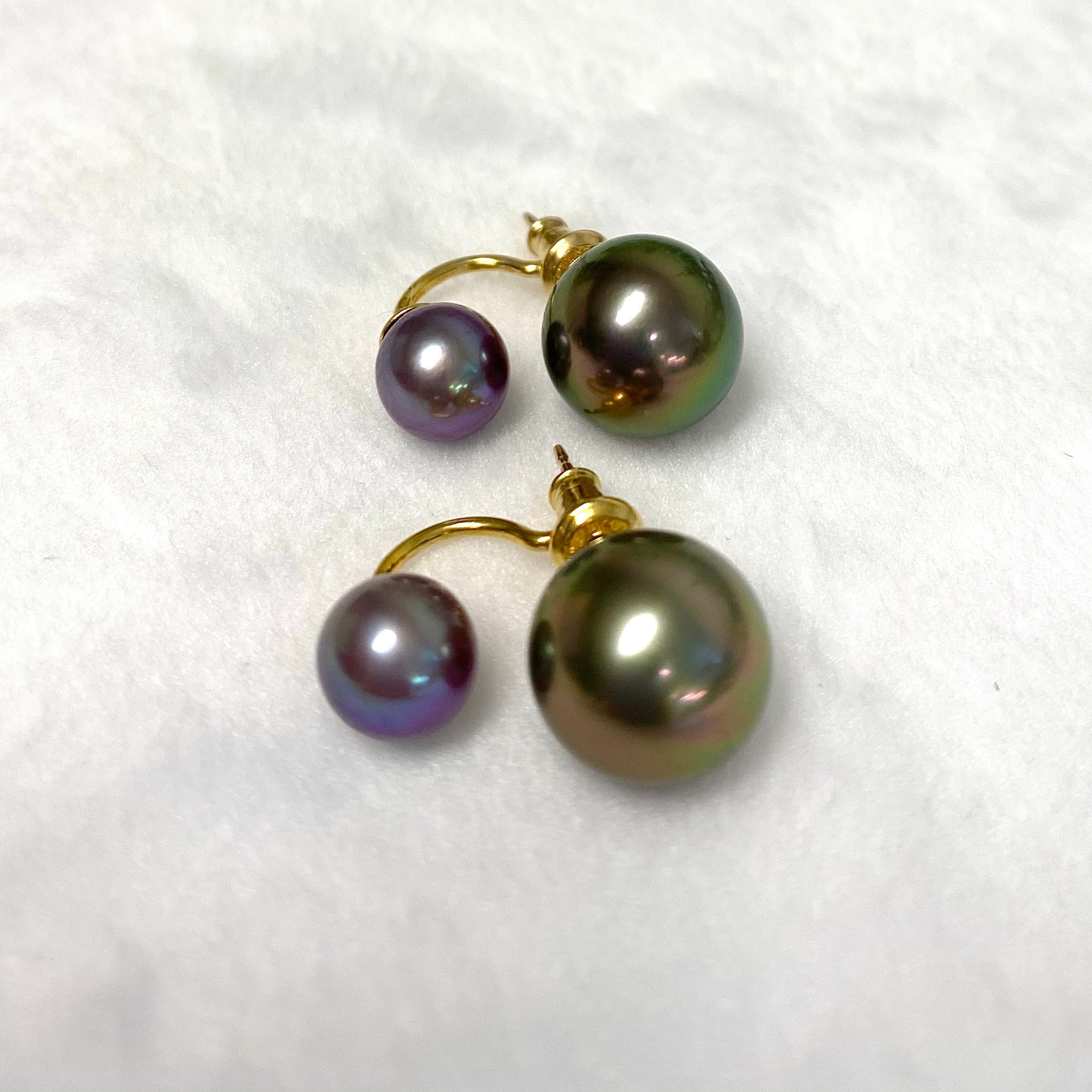 Double Momi Stud Earrings for Women - Hypoallergenic Stainless Steel Earrings for Sensitive Ears | Perfect for Everyday Wear, Work, and Special Occasions