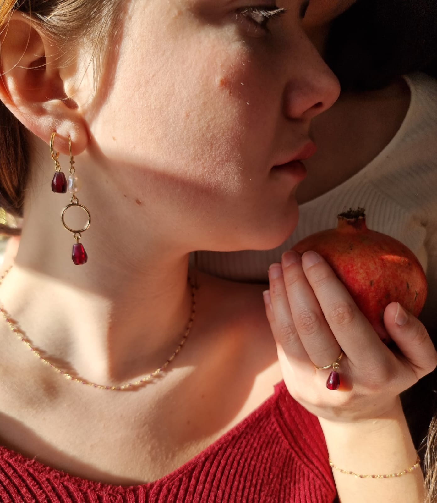 Persephone Pearl Earrings for Women - Elegant Freshwater Pearl Stud Earrings - Perfect for Weddings, Parties & Everyday Wear