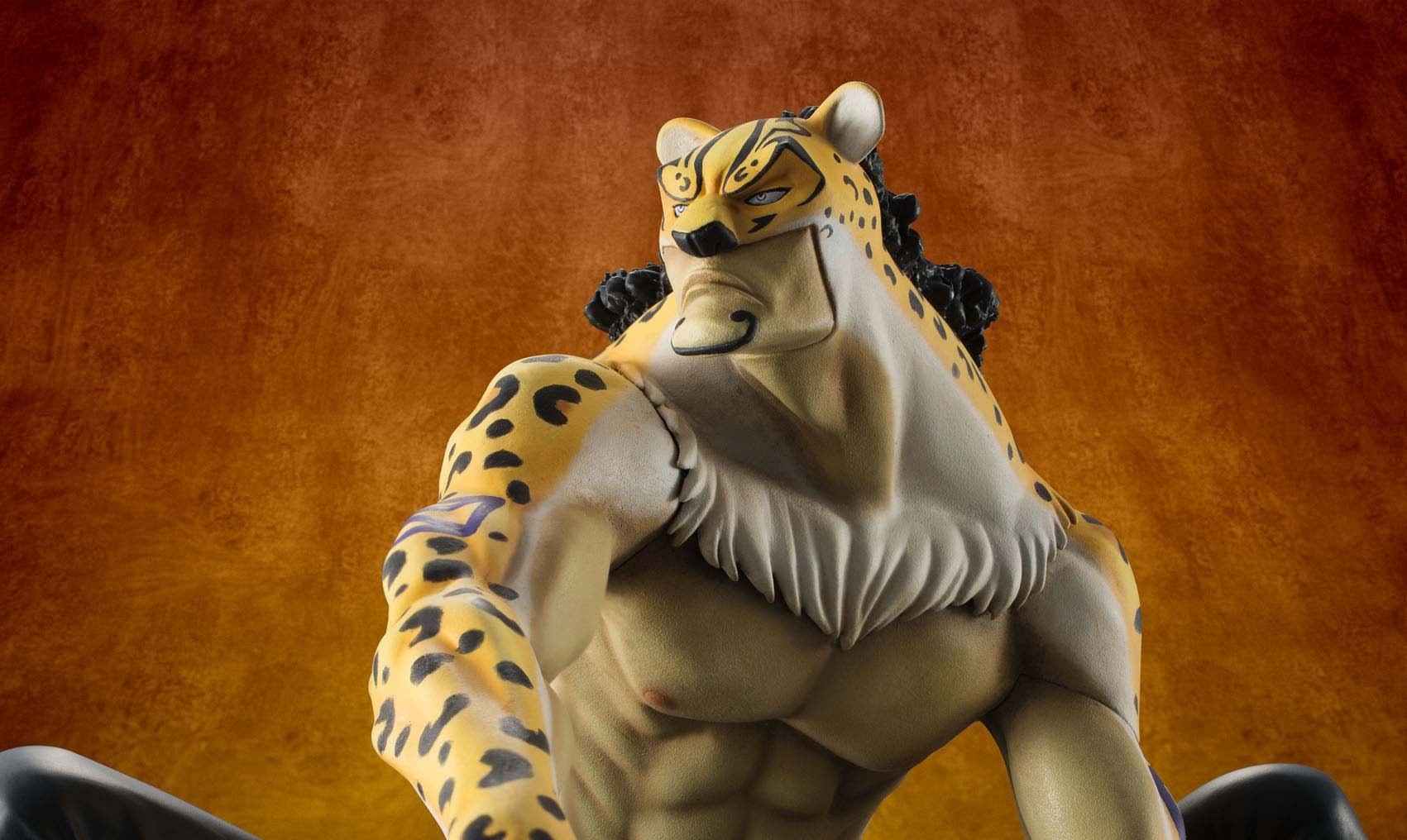 Megahouse One Piece P.O.P. Portrait of Pirates Leopard Version Rob Lucci PVC Figure - Premium Anime Collectible for Display & Home Decoration