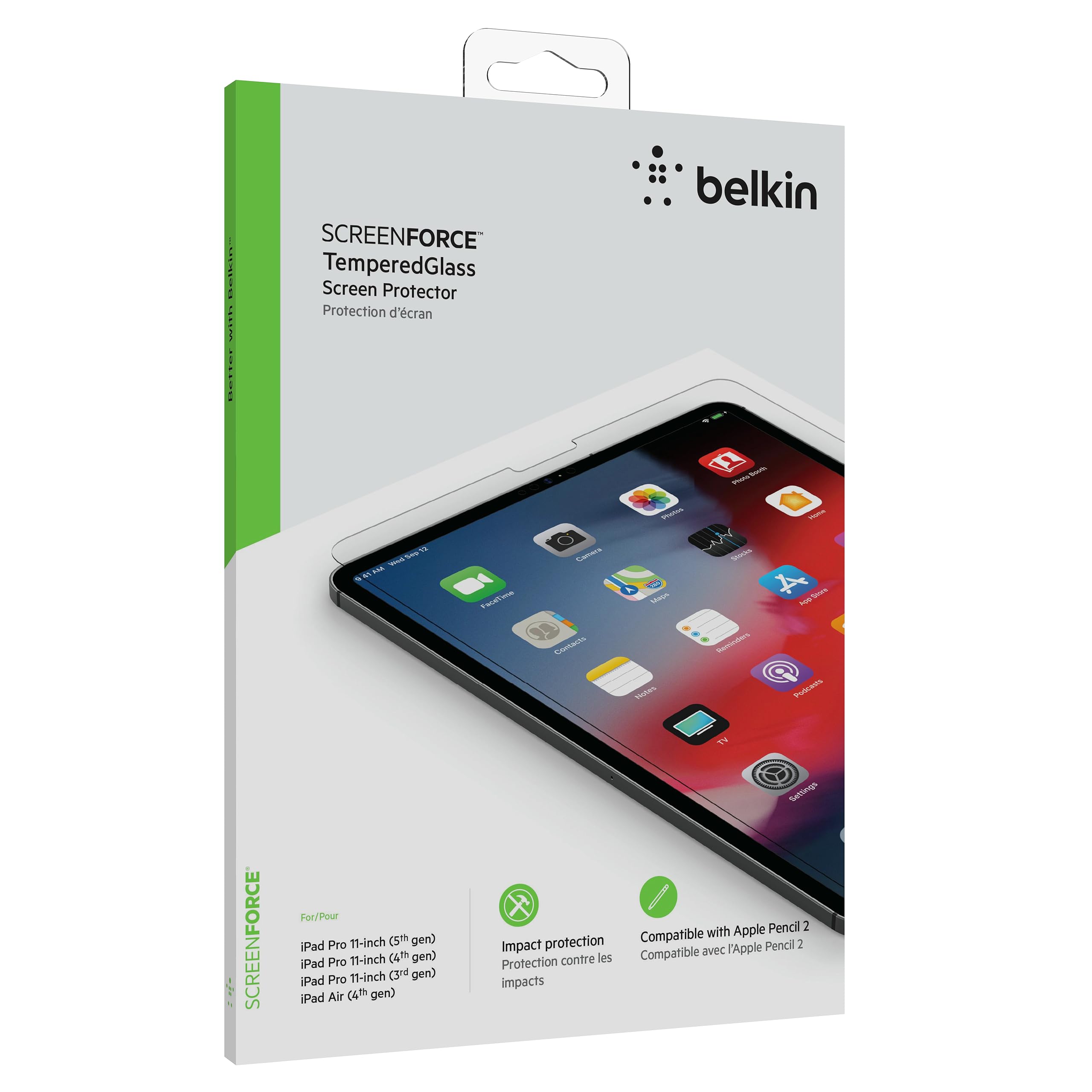 Belkin F8W934zz ScreenForce Tempered Glass Screen Protector for iPad Pro 11