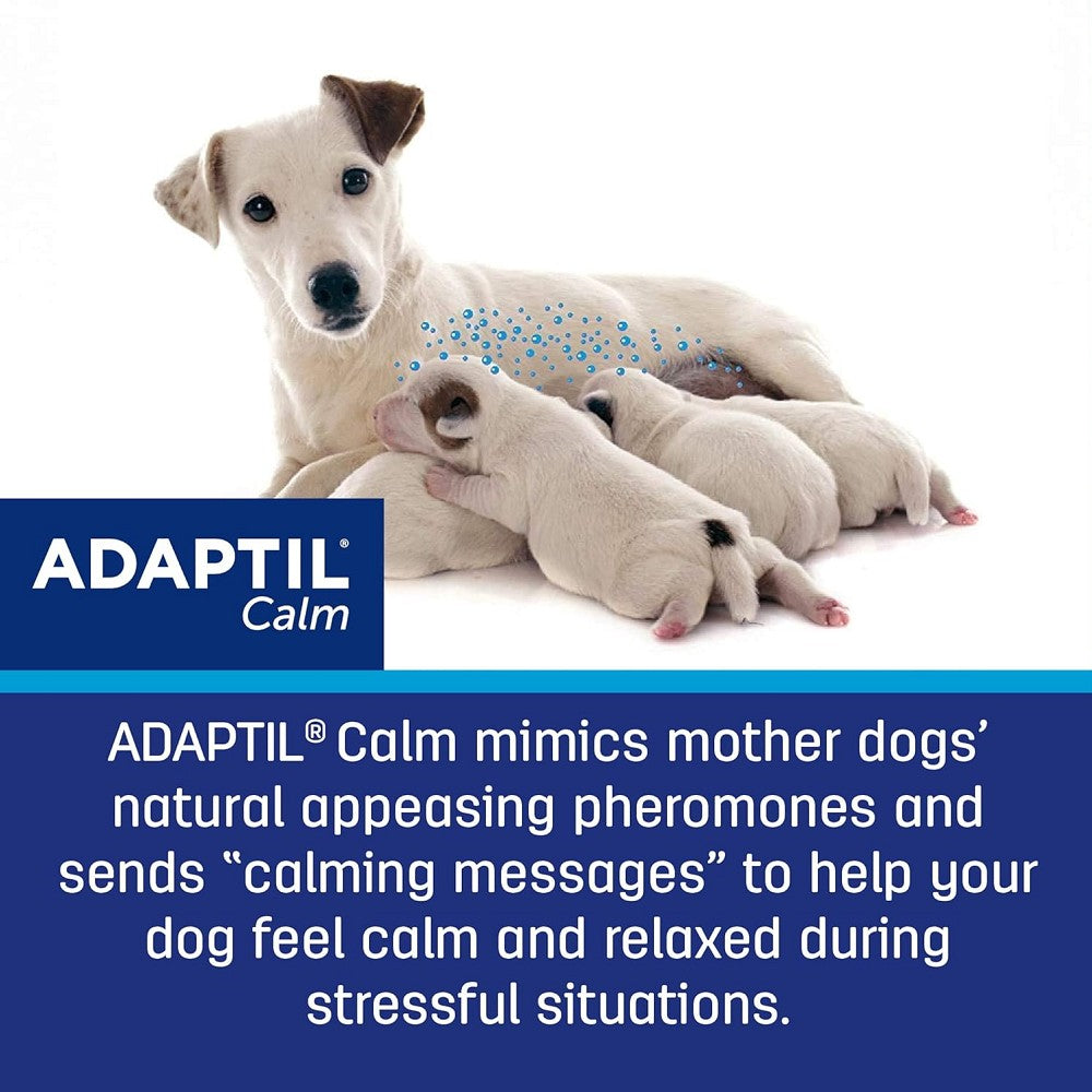 Adaptil Calming Refill for Dogs – Dog Anxiety Relief Pheromone Diffuser – Helps Reduce Stress & Barking – Perfect for Travel, Vet Visits & Thunderstorms