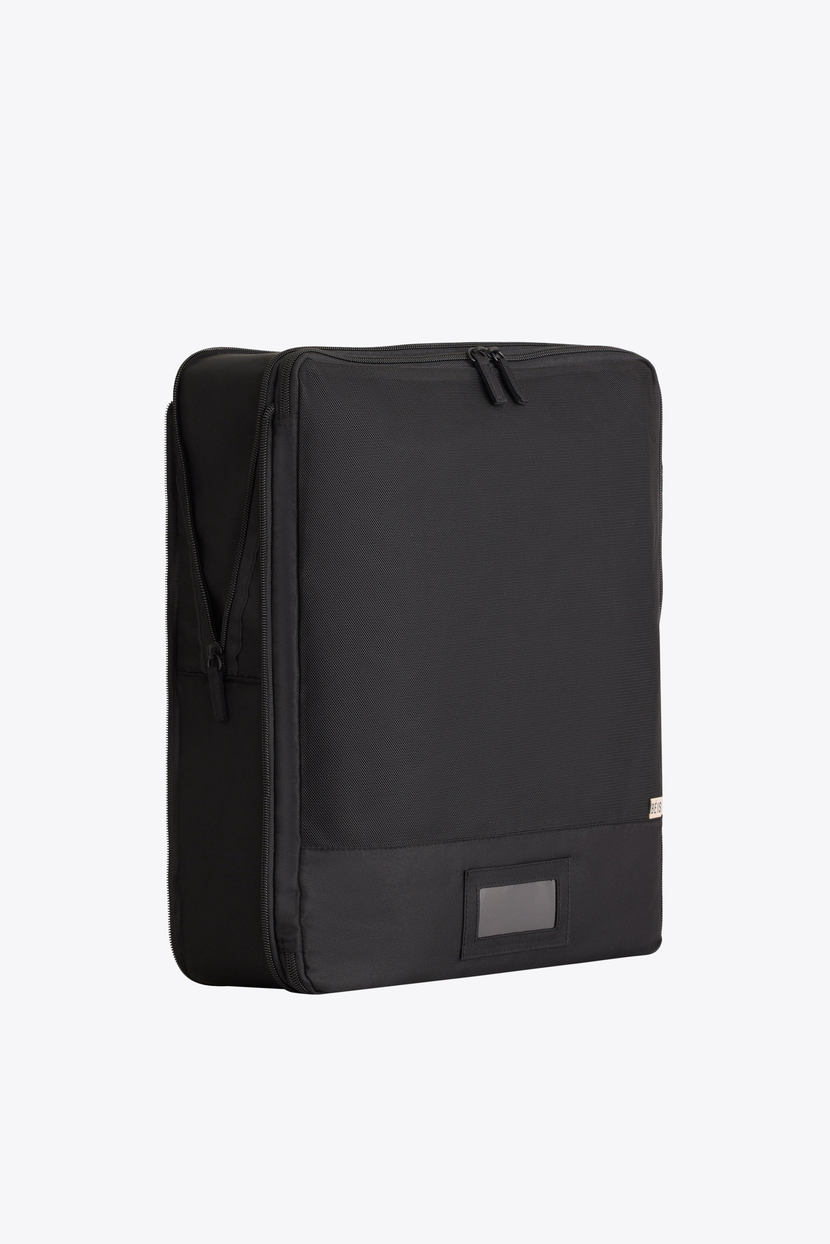 6-Piece Black Compression Packing Cubes for Travel - Organize Luggage Efficiently for Vacations & Business Trips