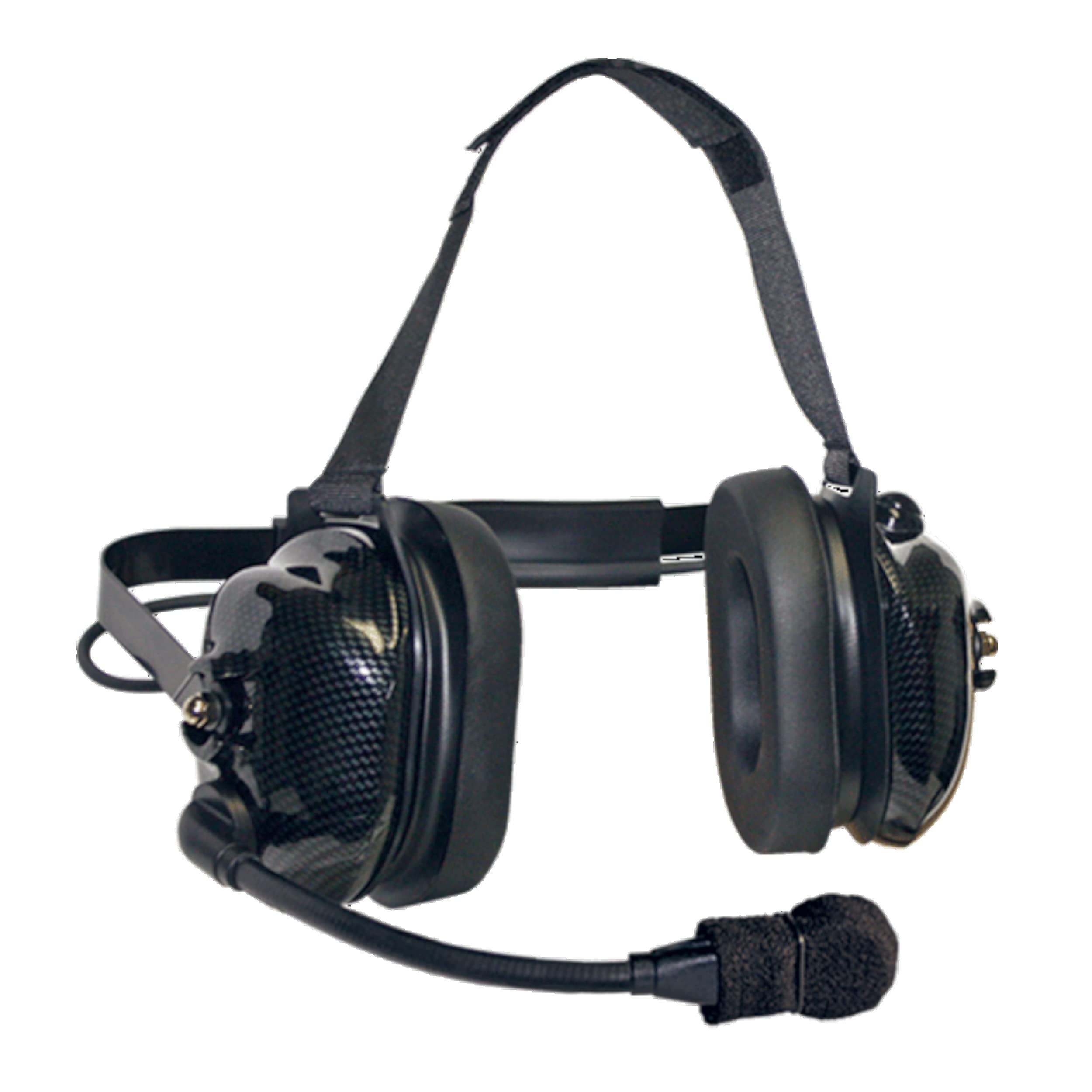 Klein Electronics Titan Extreme High-Noise Dual-Muff Headset with FlexBoom Microphone & Carbon Fiber Earshells - Noise Cancelling Safety Headphones for Construction, Aviation & Industrial Use - Compatible with Klein K-Cord
