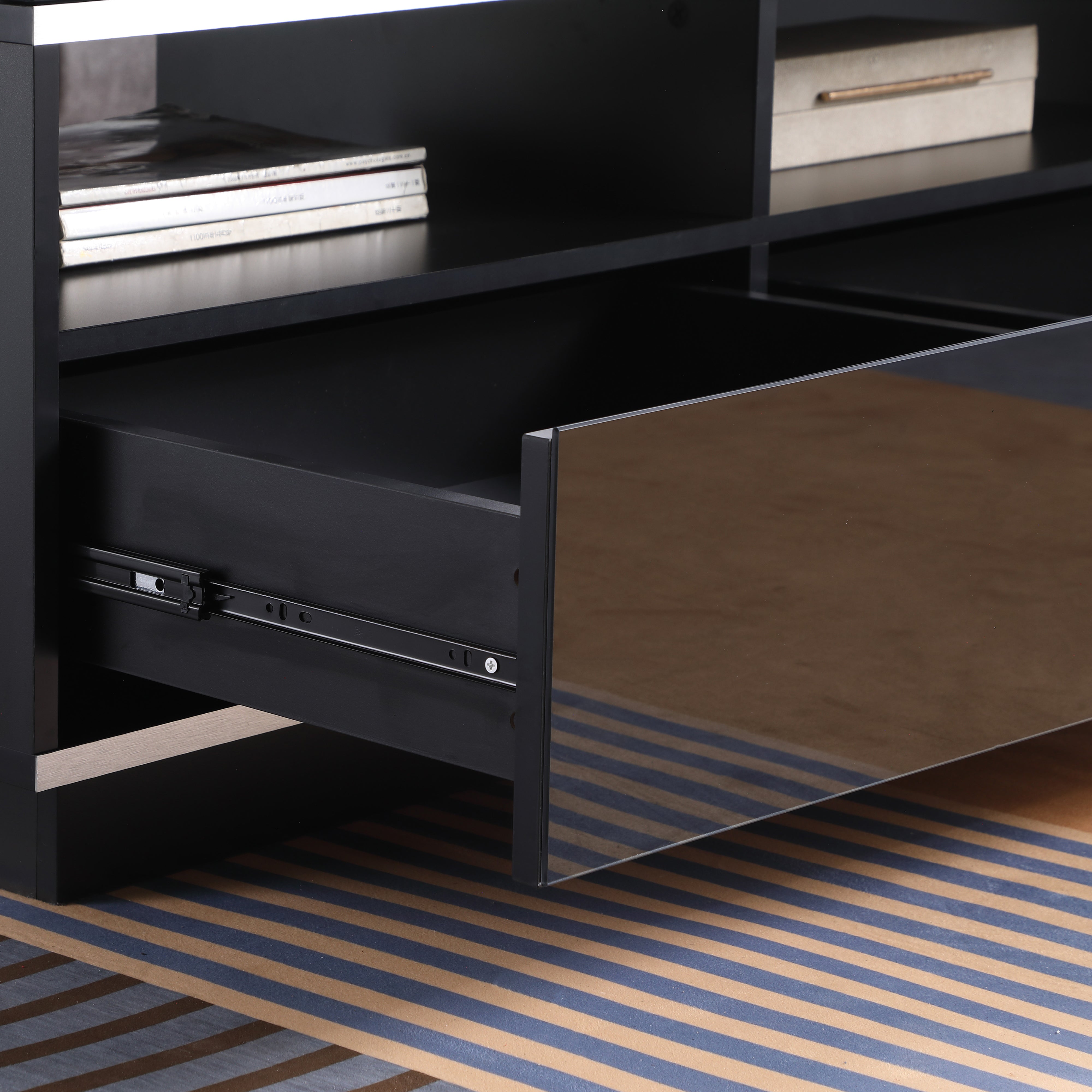 TITAN Modern Coffee Table - Black Finish by Tauris™ - Perfect for Living Room, Lounge & Office Decor