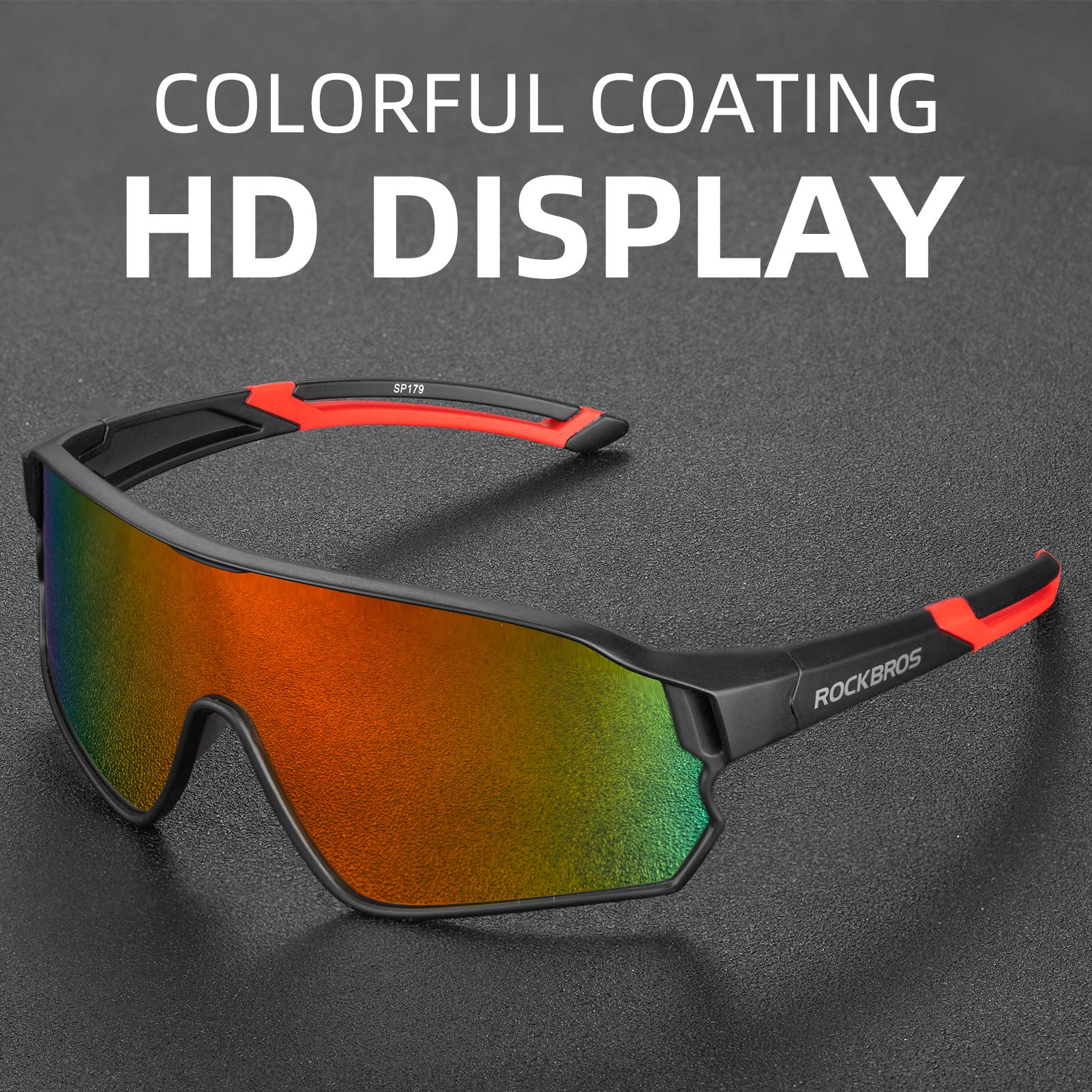 RockBROS Polarized Sunglasses for Men & Women - UV400 Protection, Anti-Glare Cycling Glasses - Perfect for Road Biking, Running & Outdoor Sports