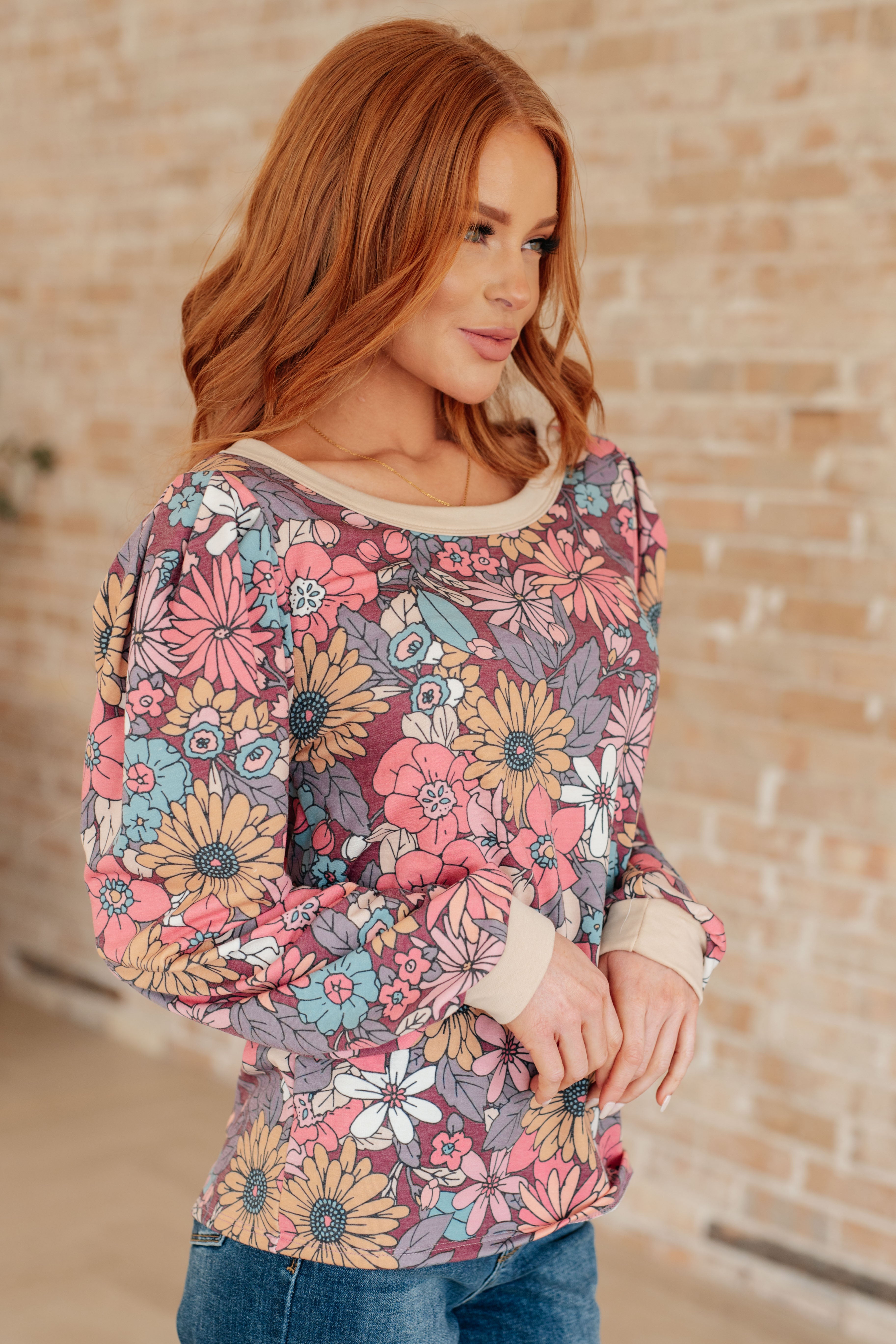 Florist's Dream Long Sleeve Pullover Sweater - Cozy Knit Top for Gardening, Floral Arranging & Autumn Outfits