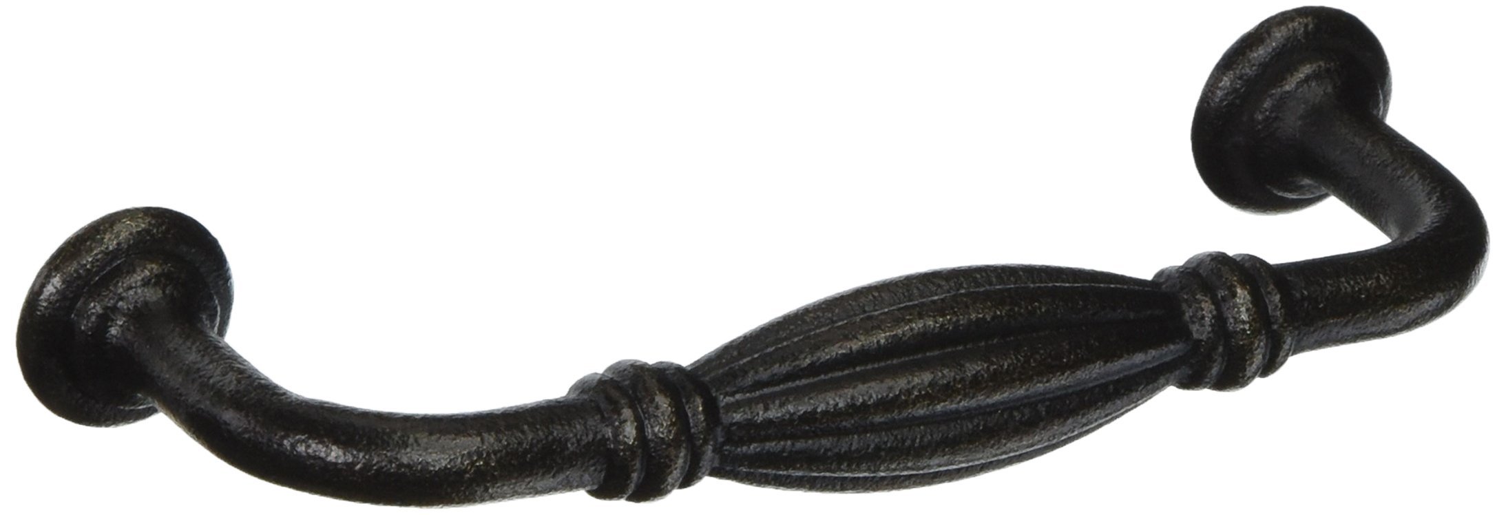 Emtek 86220MB Fluted Fixed Pull - Elegant Cabinet Hardware for Home