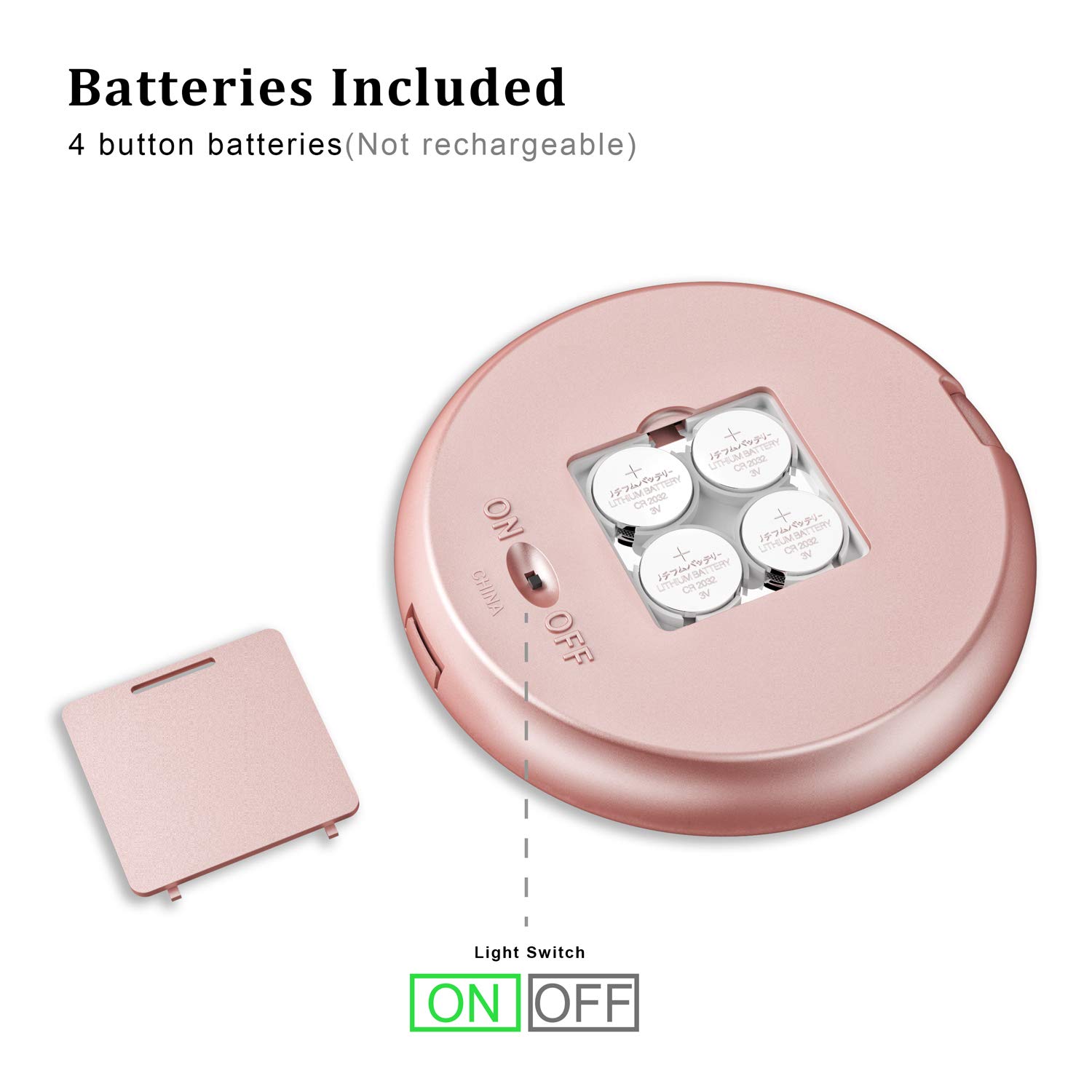 Benbilry 5 Inch LED Lighted Travel Makeup Mirror with 1x/7x Magnification - Dual Sided Portable Illuminated Vanity Mirror for Cosmetics & Skincare - Perfect for Travel, Home, Handbag & Makeup Application