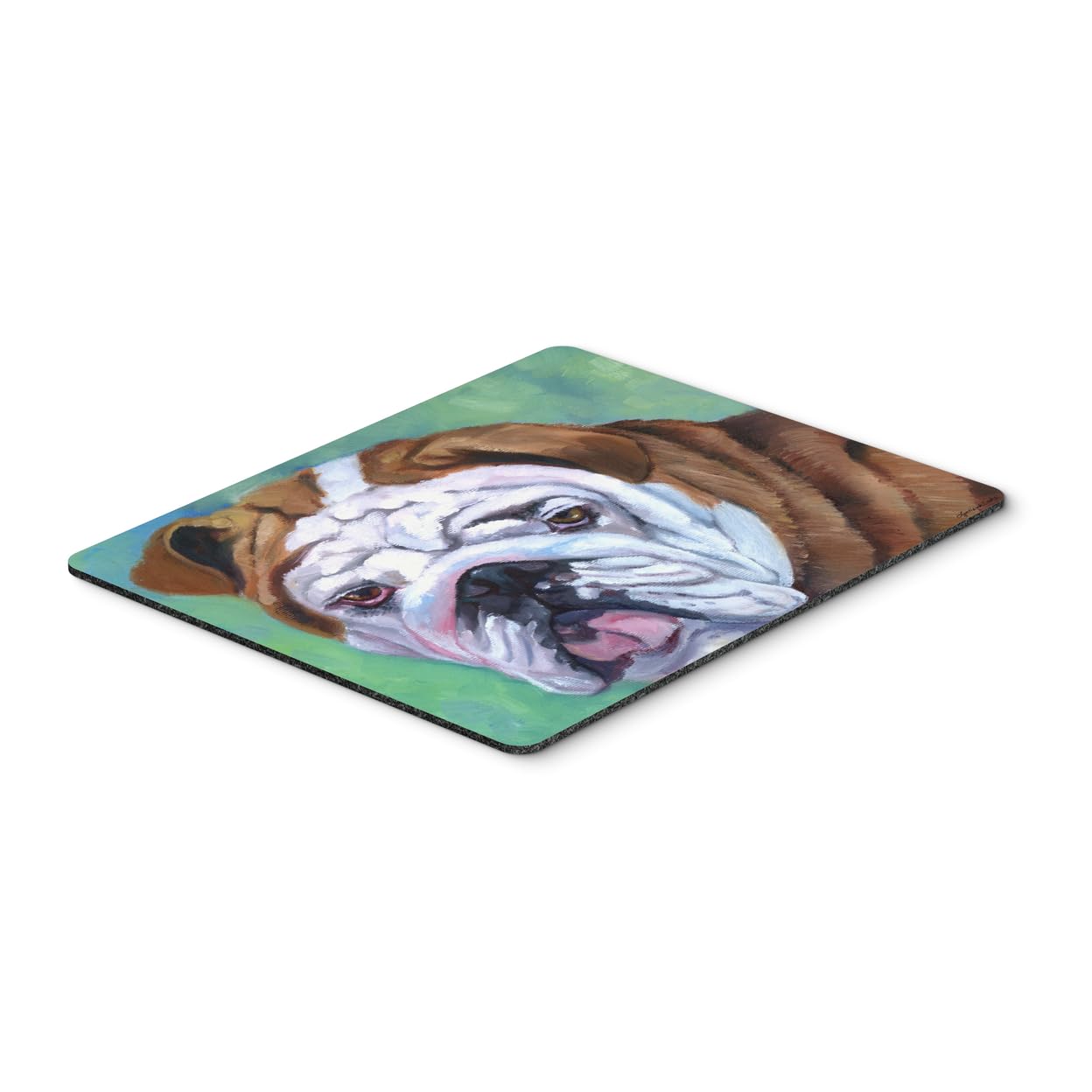 Admiral The English Bulldog Mouse Pad - Large Washable Non-Slip Desk Mat for Home Office, Gaming & Computer Work | Heat-Resistant Hot Pad & Trivet | Cute Bulldog Design Home Decor