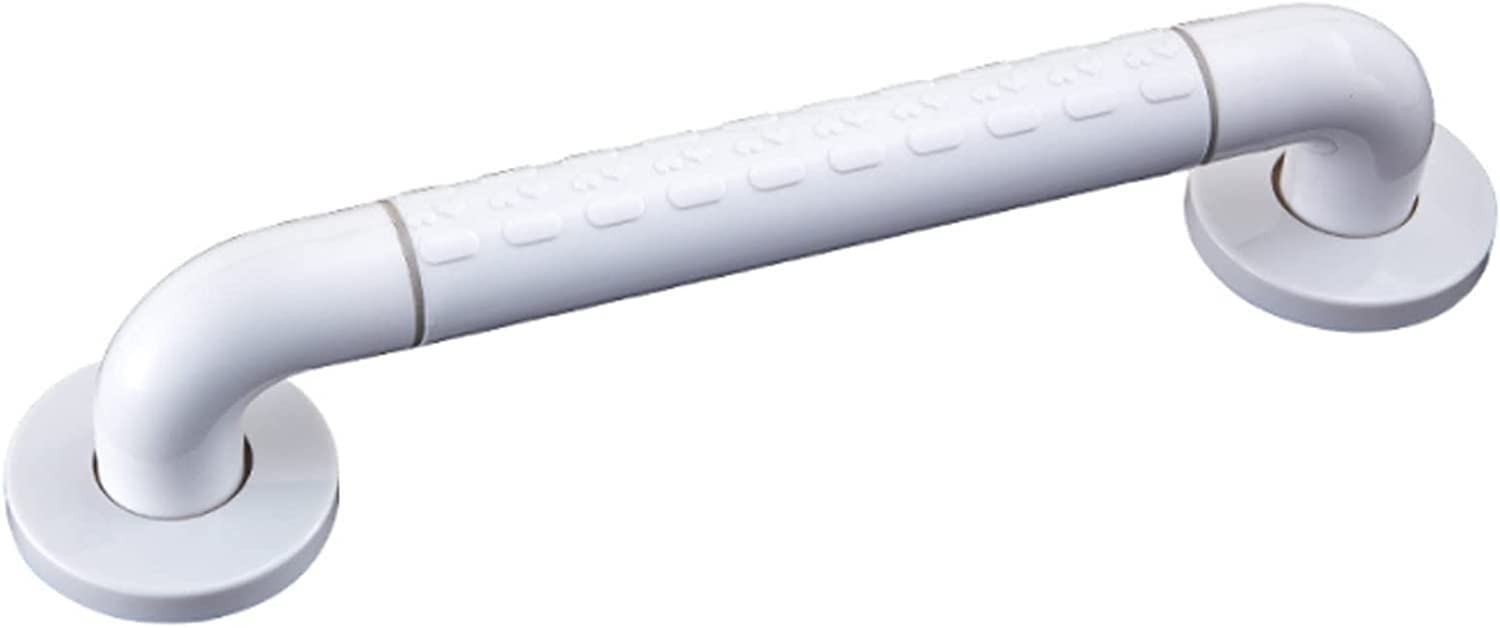 Anti-Slip Bathroom Safety Grab Bar - 24 Inch White Shower Handrail for Bathtub & Toilet - Sturdy Grip Handle for Elderly & Disabled - Perfect for Wet Floors, Showers & Bathroom Safety