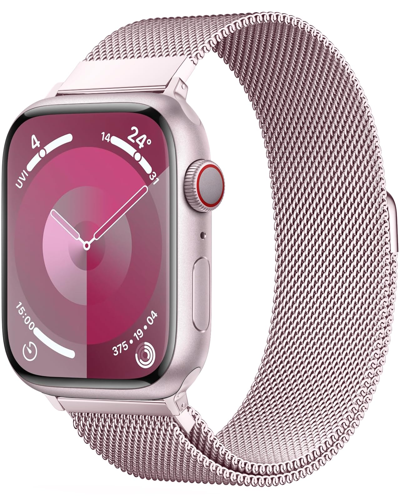 Stainless Steel Milanese Loop Band for Apple Watch 38mm 40mm 41mm - Magnetic Clasp Replacement Strap Compatible with iWatch Series 1-9 - Perfect for Workouts, Office Wear & Everyday Fashion