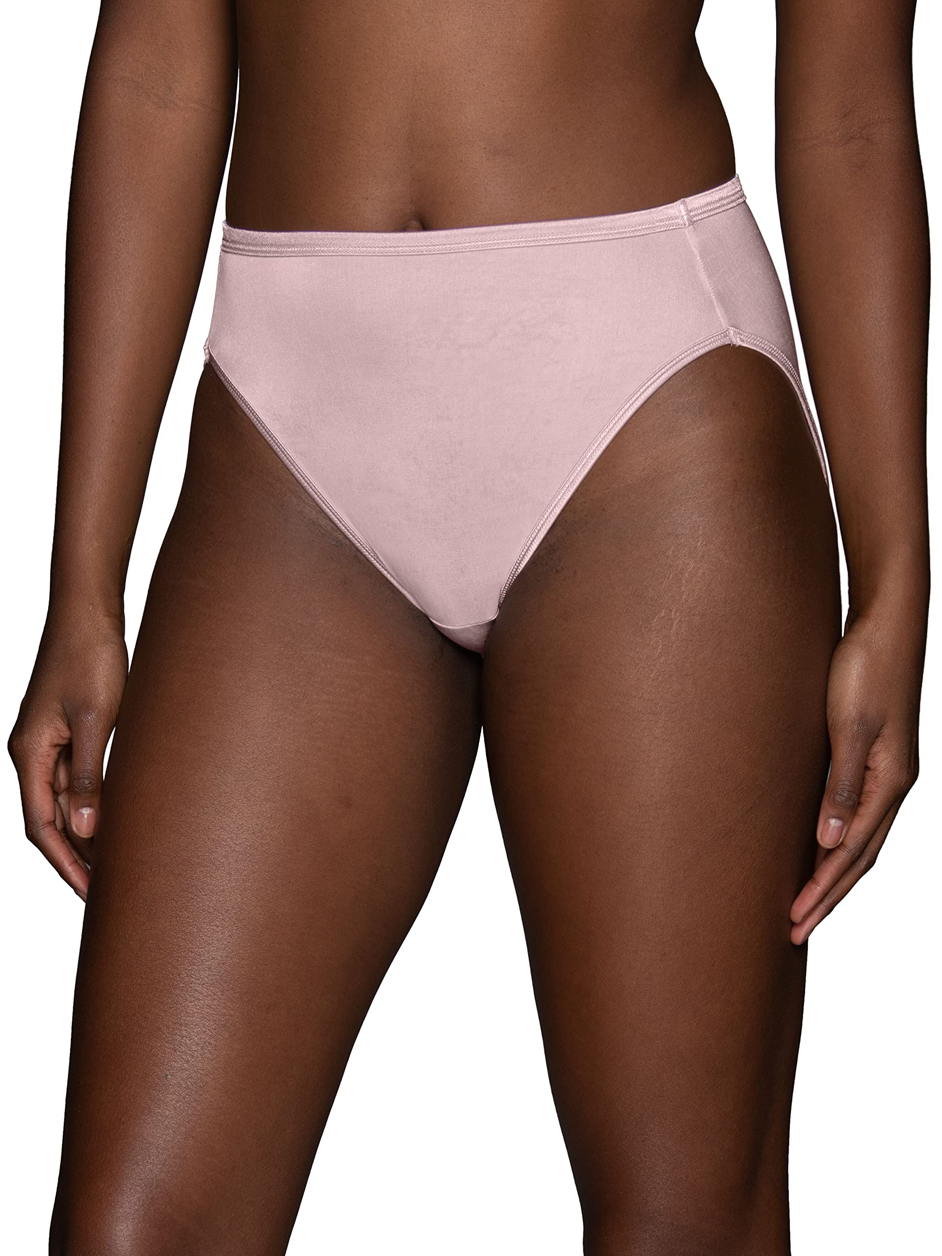 Vanity Fair Women's Illumination Hi-Cut Panties - Soft Cotton Underwear for Everyday Comfort (Regular & Plus Size) | Perfect for Work, Travel & Lounge Wear