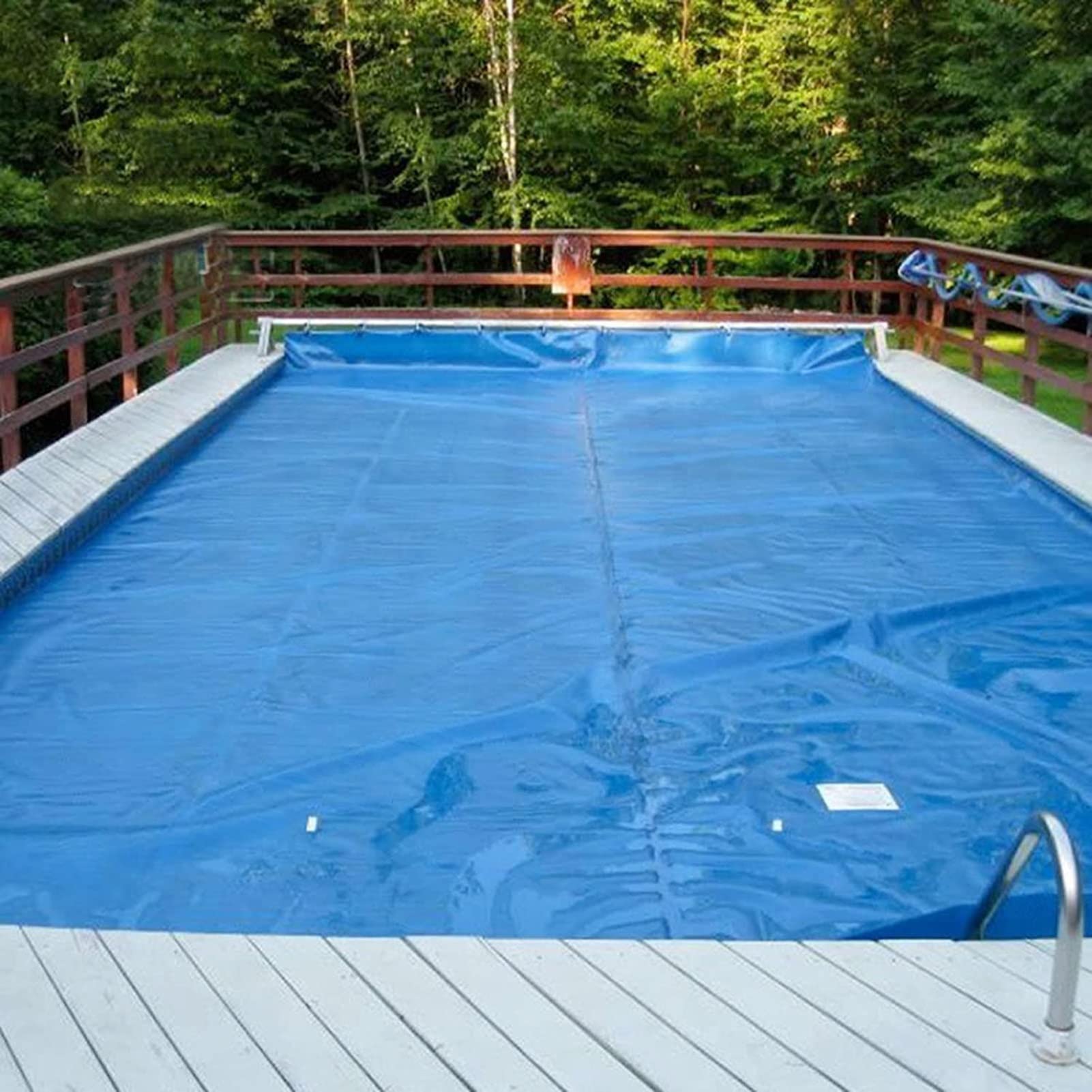 Yesyzx PE Solar Pool Cover - Reusable, Customizable Size (6.5ftx10ft) for Above Ground & In Ground Pools | Insulating, Dust-Proof Swimming Pool Cover | Perfect for Summer Heat Retention & Winter Protection
