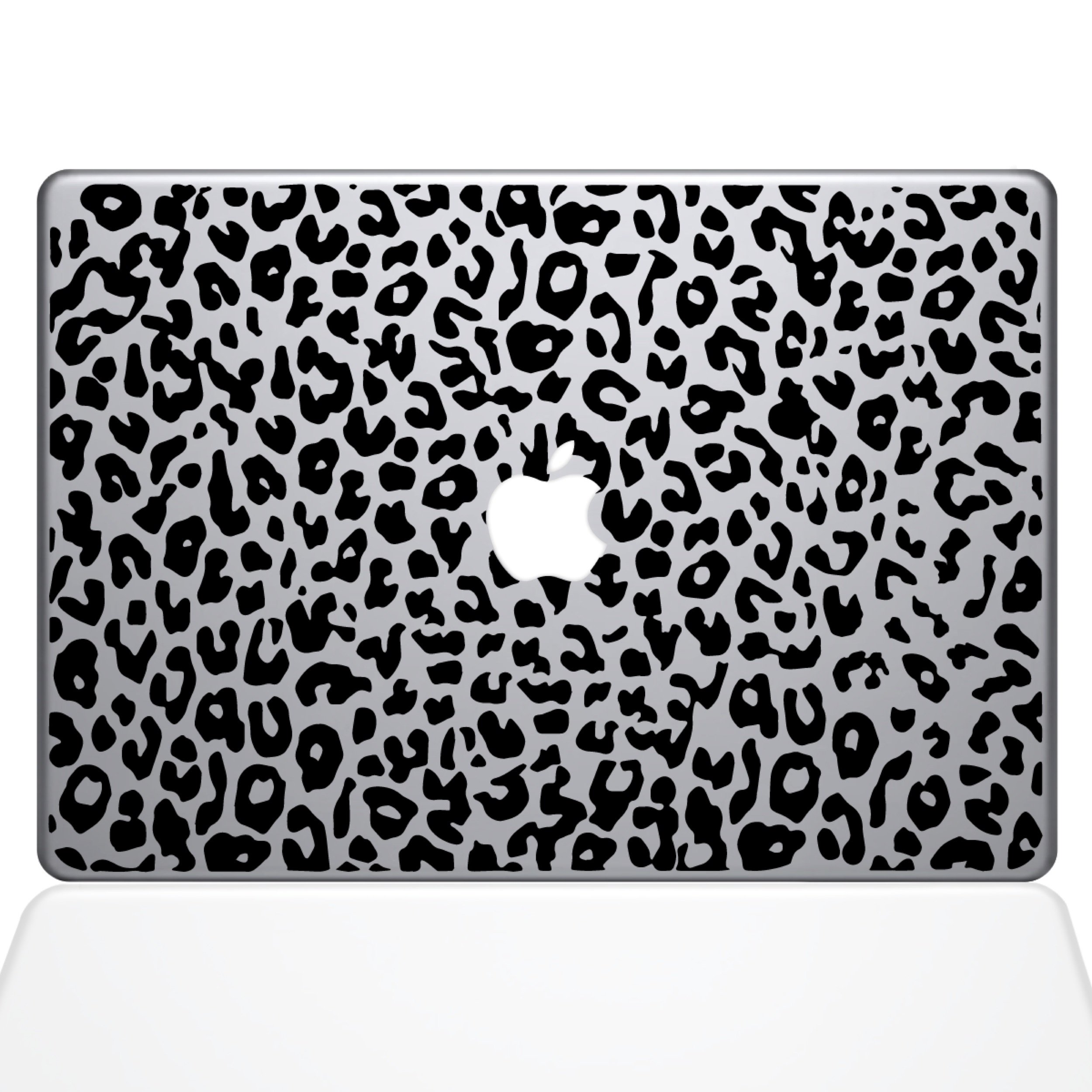 The Decal Guru 2047-MAC-13P-BLA Black Leopard Spots Vinyl Sticker for 13