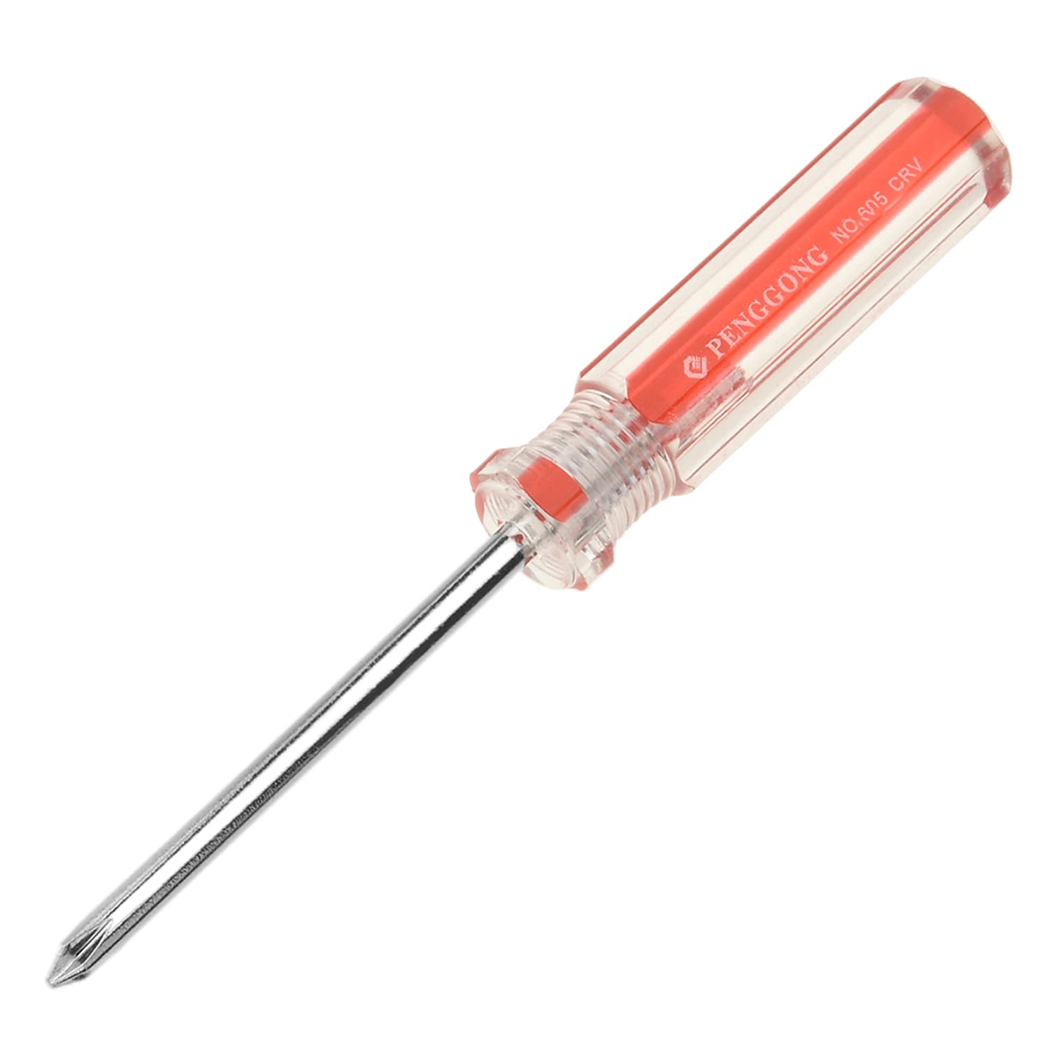 Utoolmart Phillips Screwdriver - 5mm Magnetic Cross Head Tip, 75mm 45# Steel Shaft with 75mm Ergonomic Plastic Handle | Perfect for Home Repair, DIY Projects, Electronics Assembly & Craft Work (1 Piece)