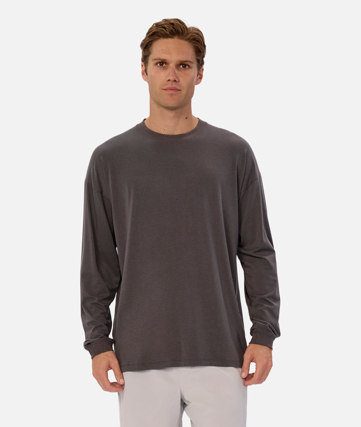 The Freeman Long Sleeve T-Shirt for Men - Soft Cotton Onyx Black Tee | Comfortable Casual Wear for Everyday, Workout & Outdoor Activities