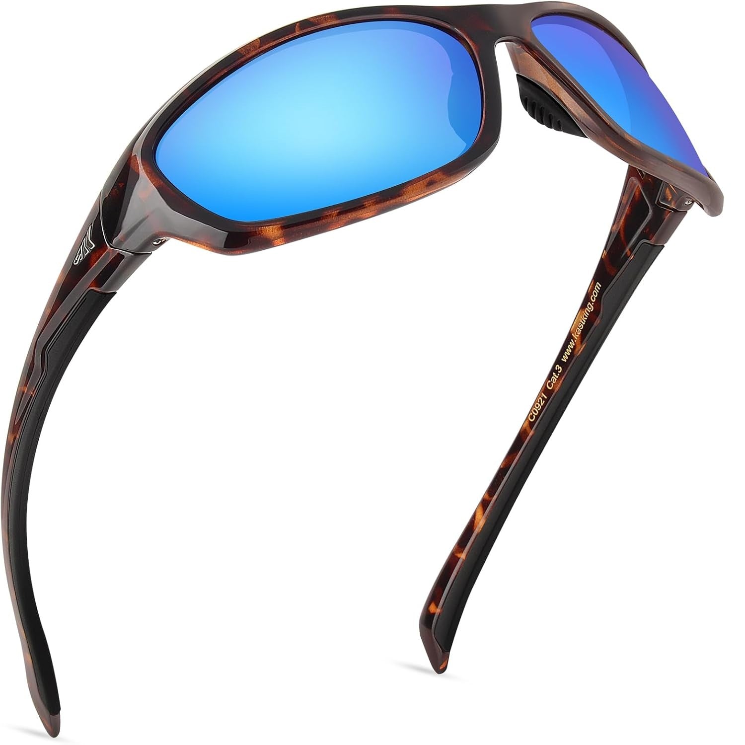 Polarized Sports Sunglasses for Men & Women - UV Protection Wraparound Cat 3 Sunglasses for Cycling, Running, Hiking & Outdoor Activities - Lightweight & Anti-Glare for Enhanced Visibility