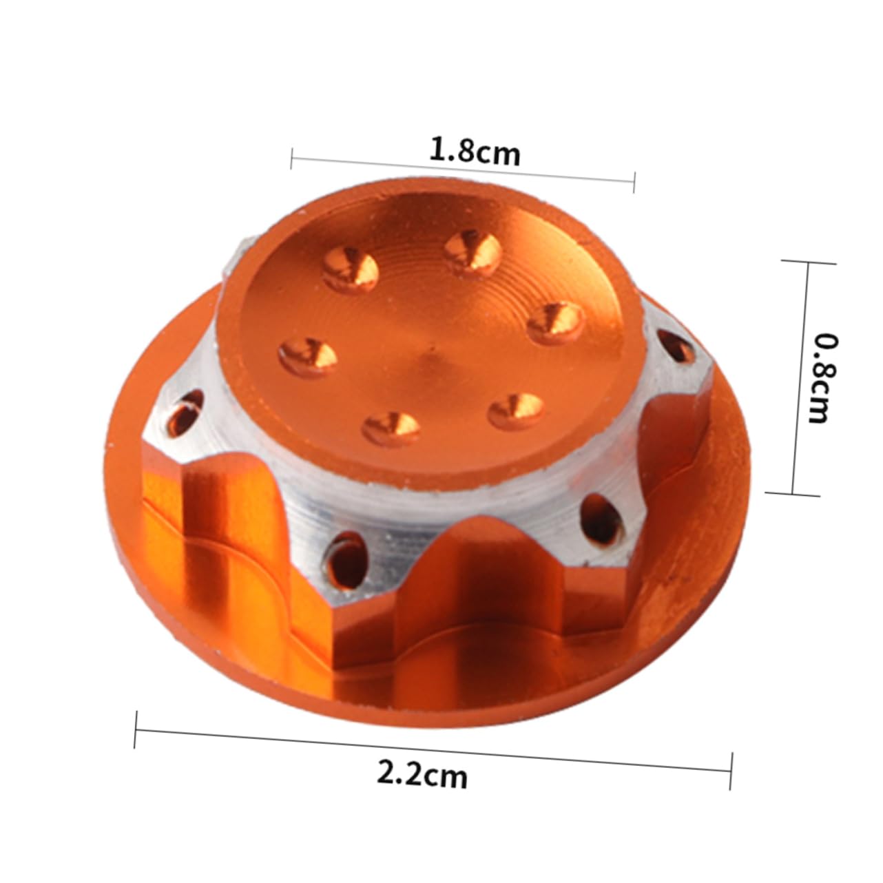 Totority 8Pcs RC Car Wheel Hub Covers for Crawler Track Accessories - Off-Road Adventure