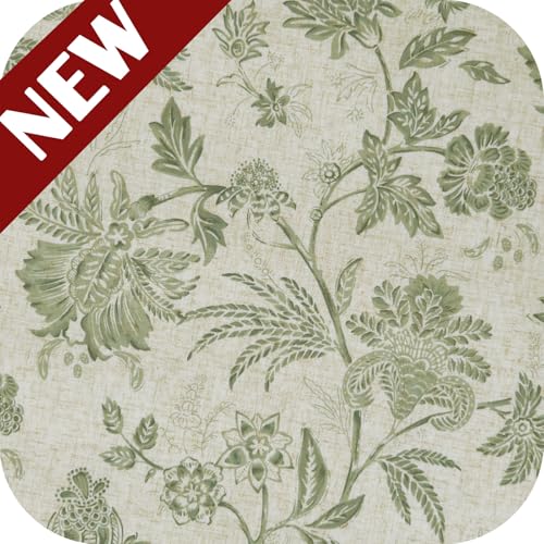 Jacobean | Sage on Beige