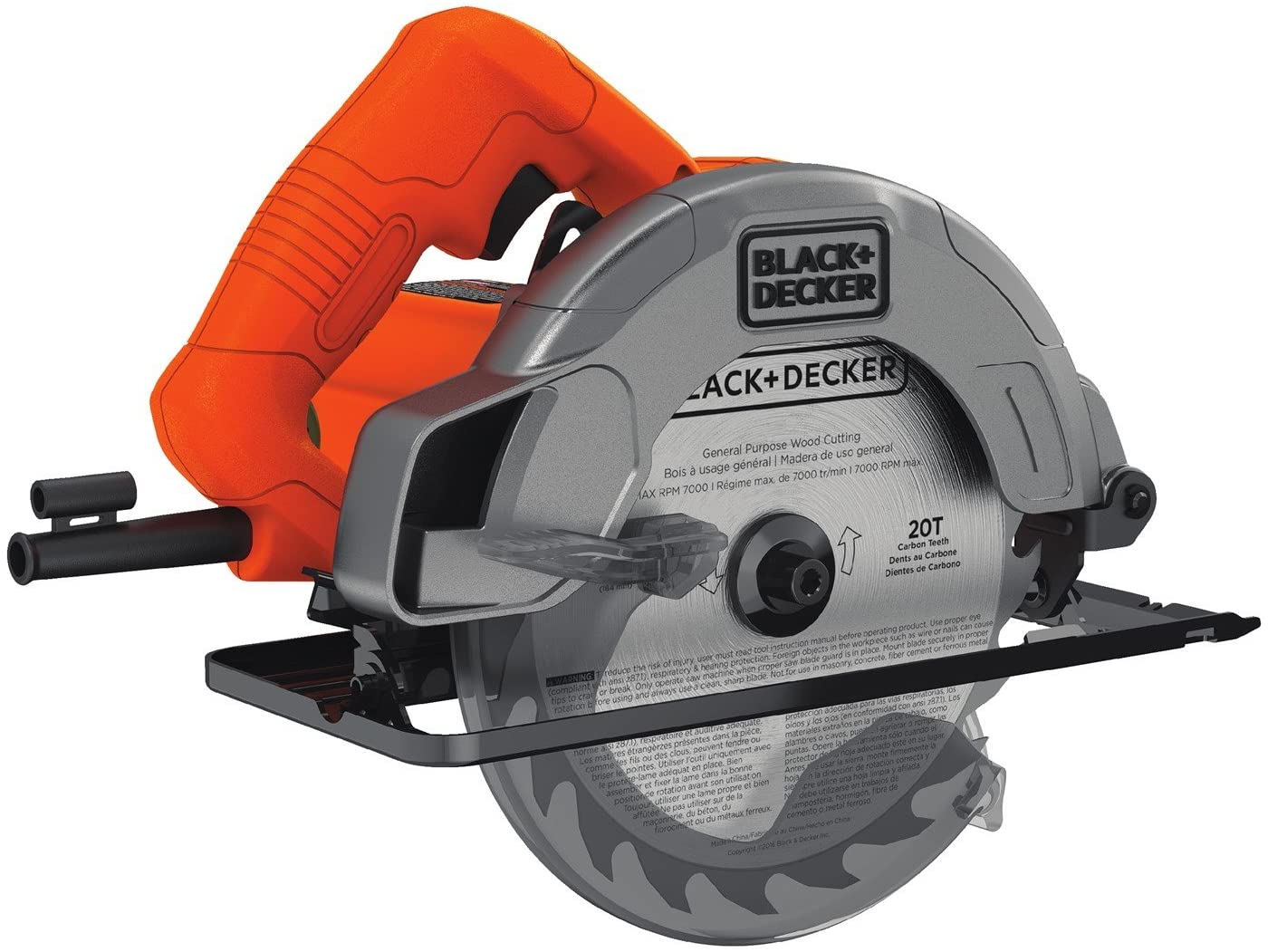 BLACK+DECKER BDECS200C 13 Amp 7.25 Inch Circular Saw - Refurbished with Full Warranty | Power Tool for Woodworking, DIY Projects & Home Improvement