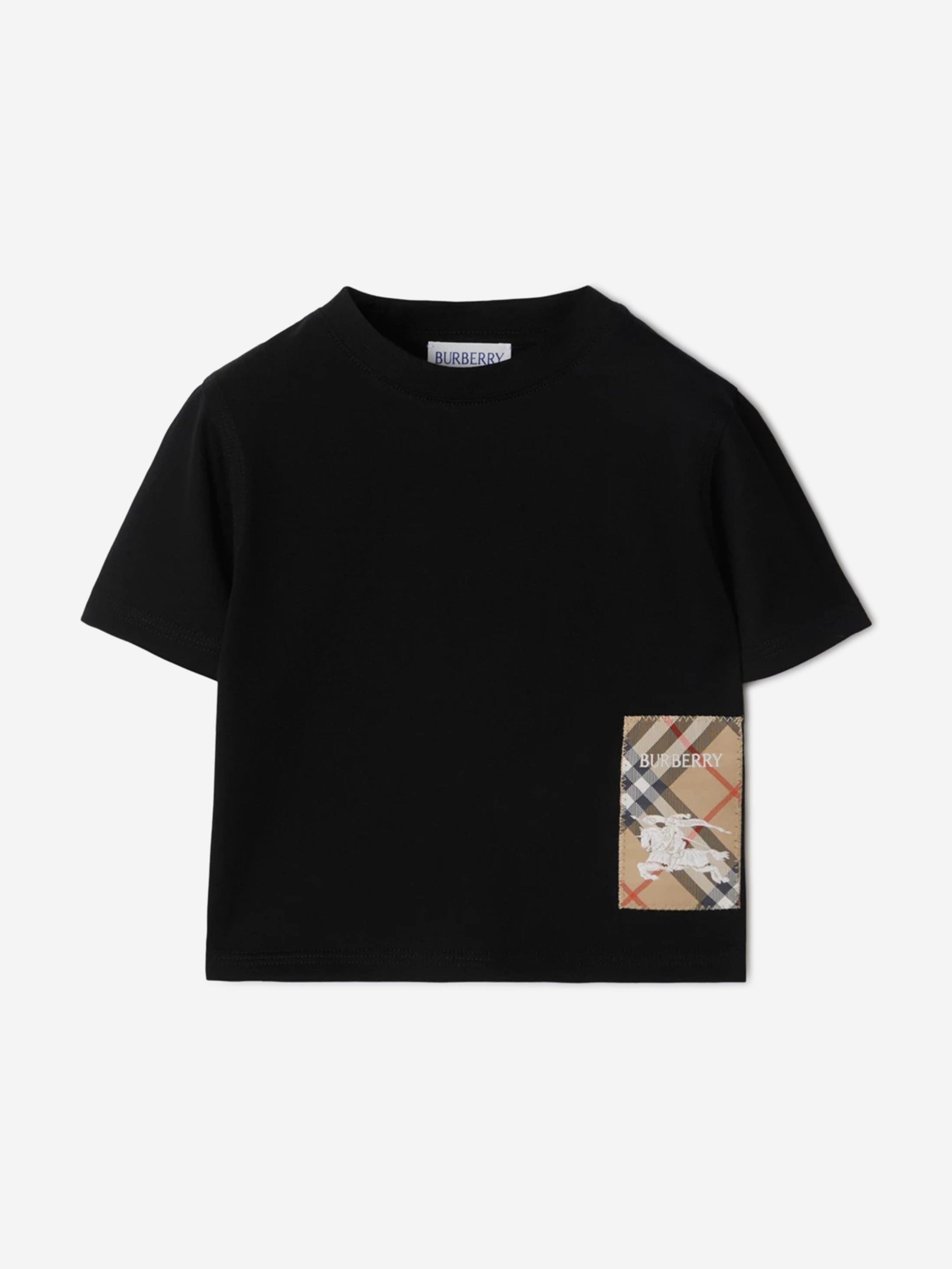 Baby Boys Mini Cedar EKD T-Shirt - Black Cotton Short Sleeve Tee for Toddlers | Perfect for Playdates, Daycare & Family Outings