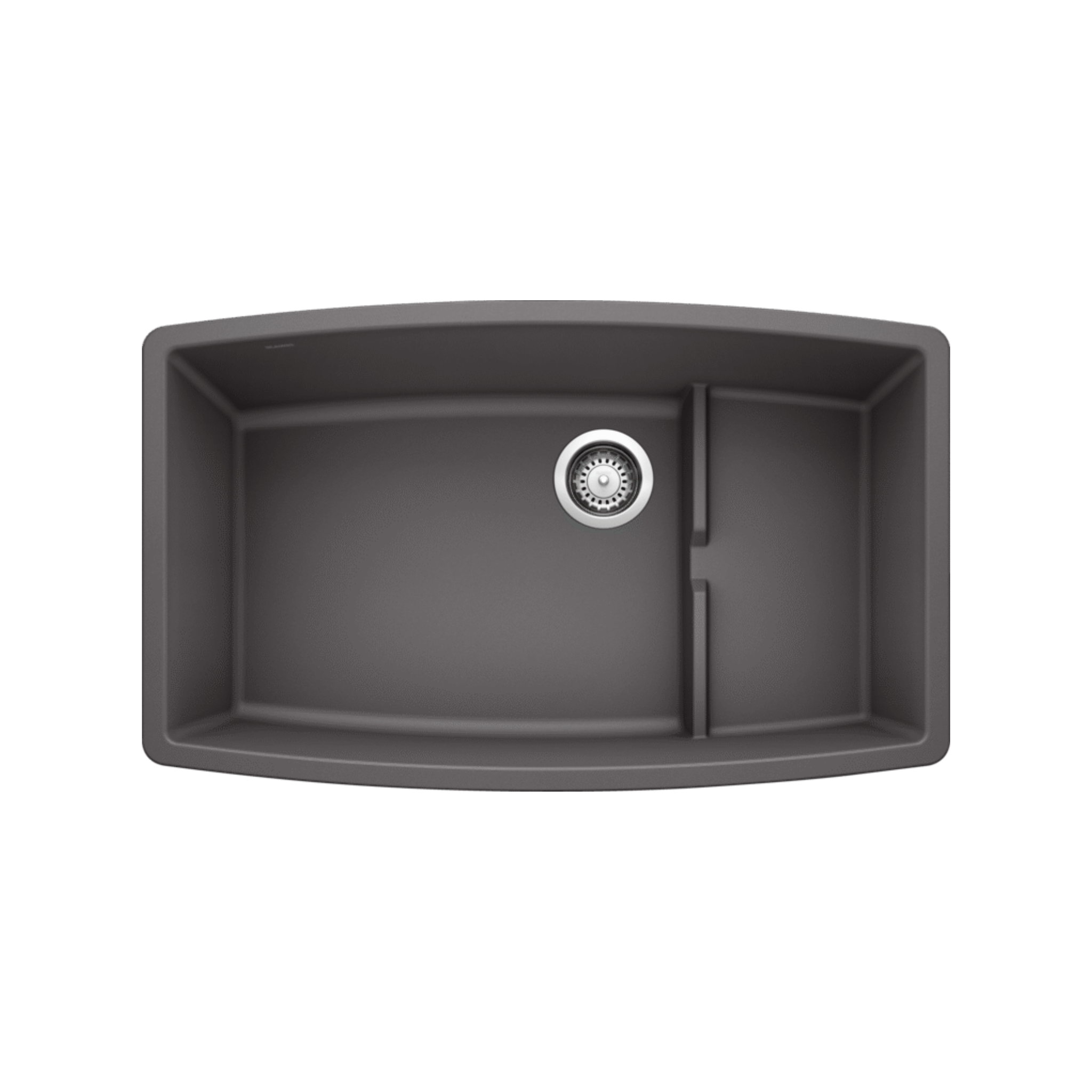 Blanco Performa Cascade Single Bowl SILGRANIT Kitchen Sink - Durable Stain-Resistant Undermount Sink for Modern Kitchens | Perfect for Food Prep, Dishwashing & Entertaining