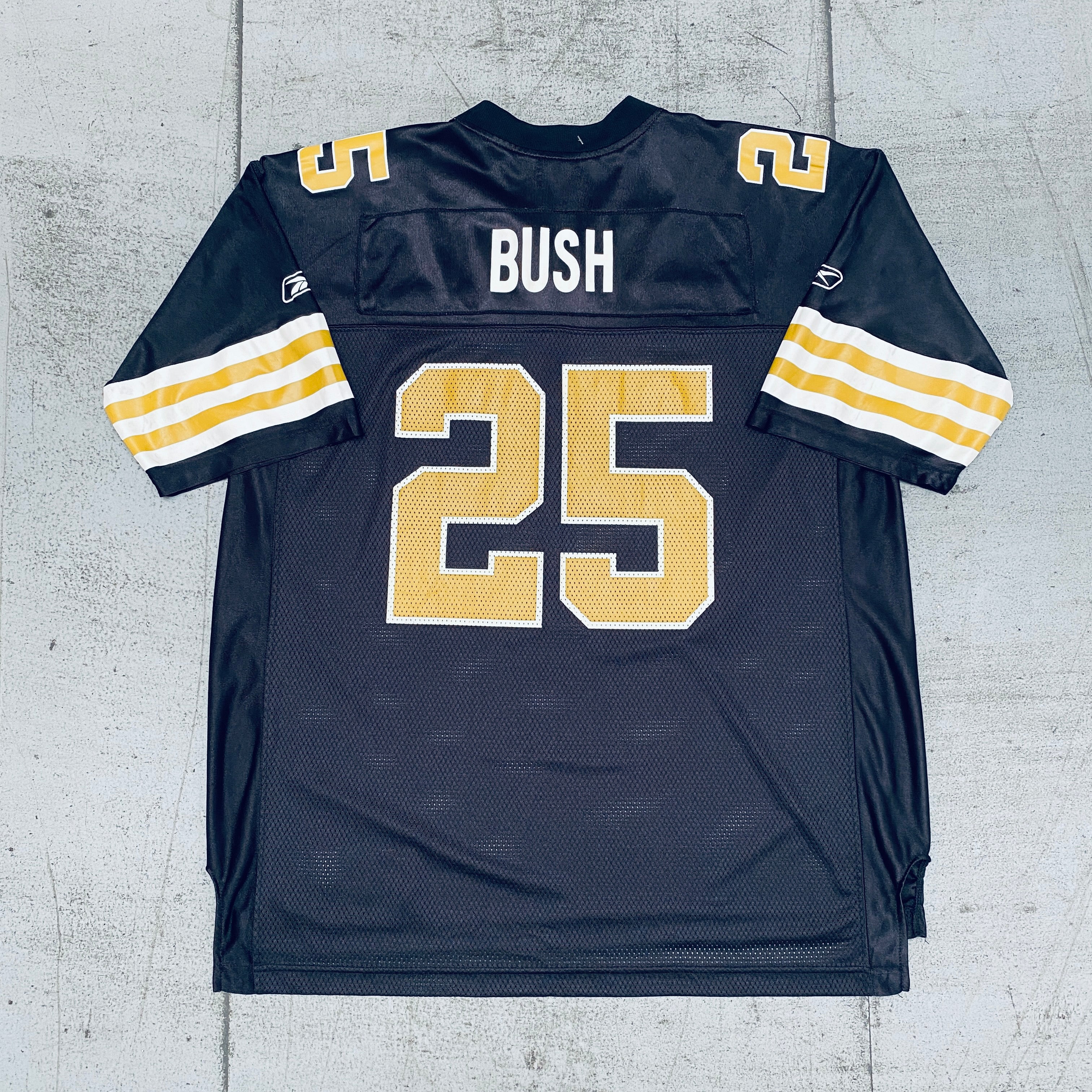 New Orleans Saints Reggie Bush 2011-2012 Alternate Football Jersey - XL/XXL Size - Authentic NFL Replica Jersey for Game Day & Fan Collection