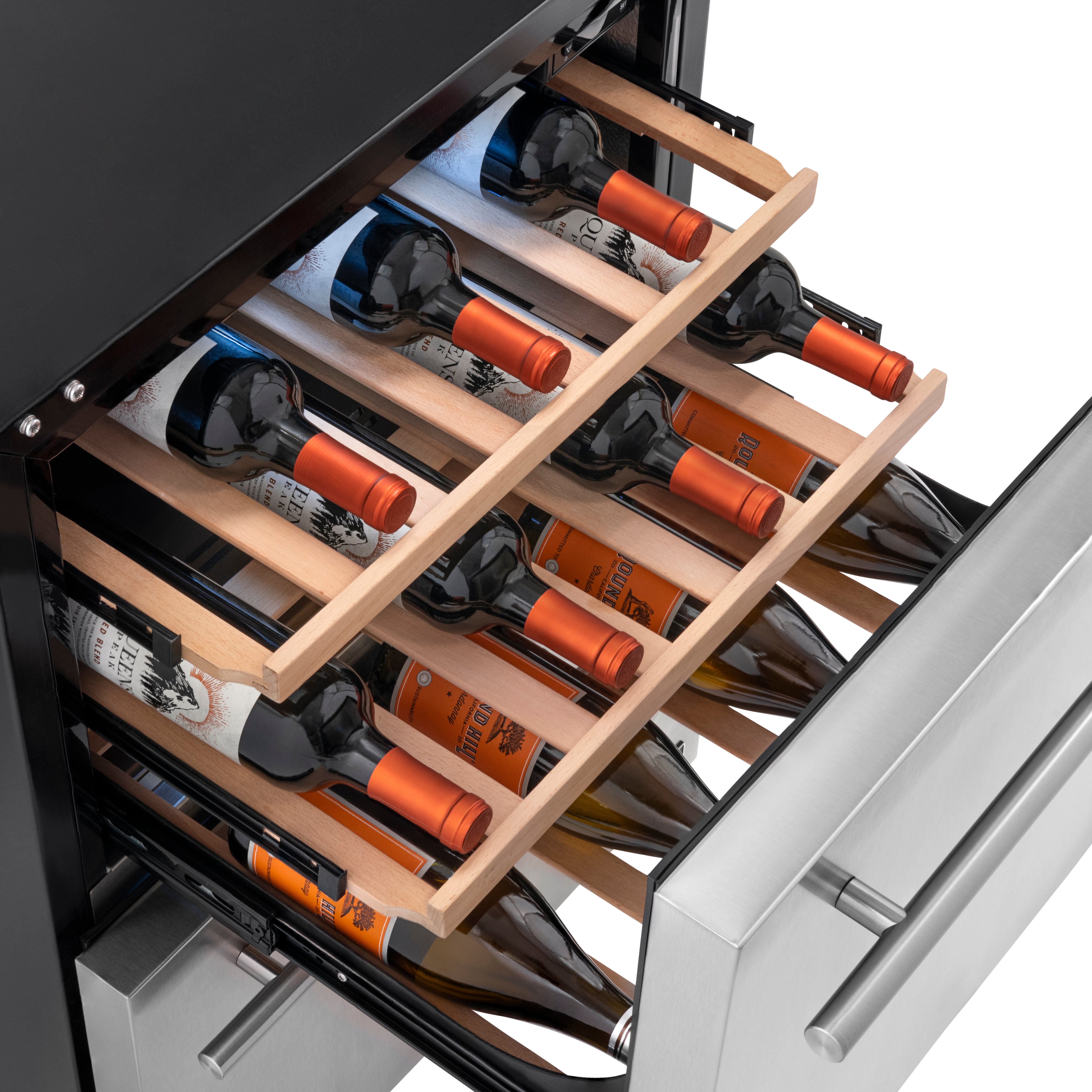 Newair® 80 Can 20 Bottle Built-In Beverage Cooler Refrigerator - Indoor/Outdoor Freestanding Mini Fridge for Beer, Wine & Soda - Perfect for Home Bar, Kitchen, Garage or Outdoor Entertaining