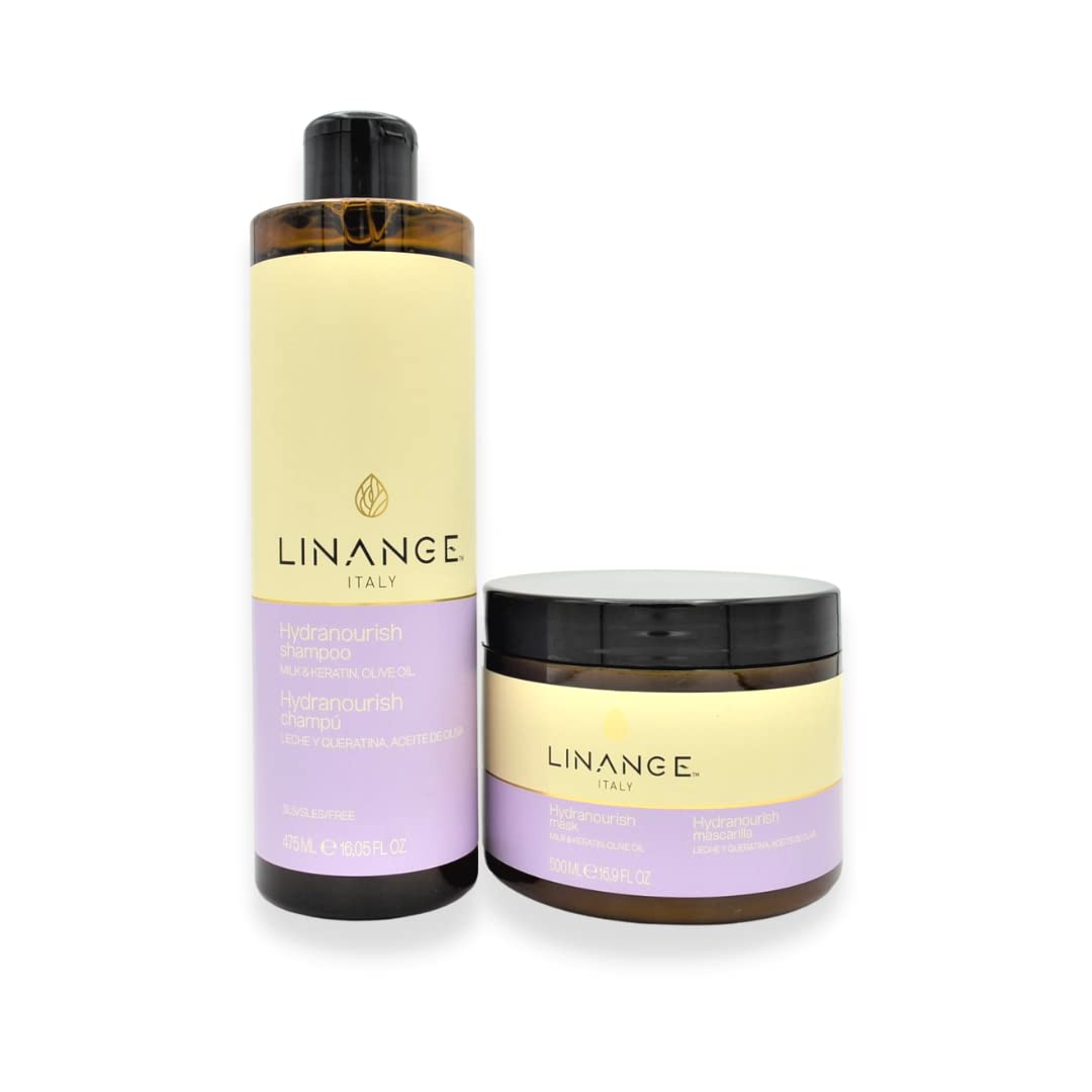 Hydranourish Shampoo & Conditioner Set (16oz & 17oz) - Deep Hydrating Hair Care for Dry & Damaged Hair - Salon Quality Moisturizing Treatment at Home