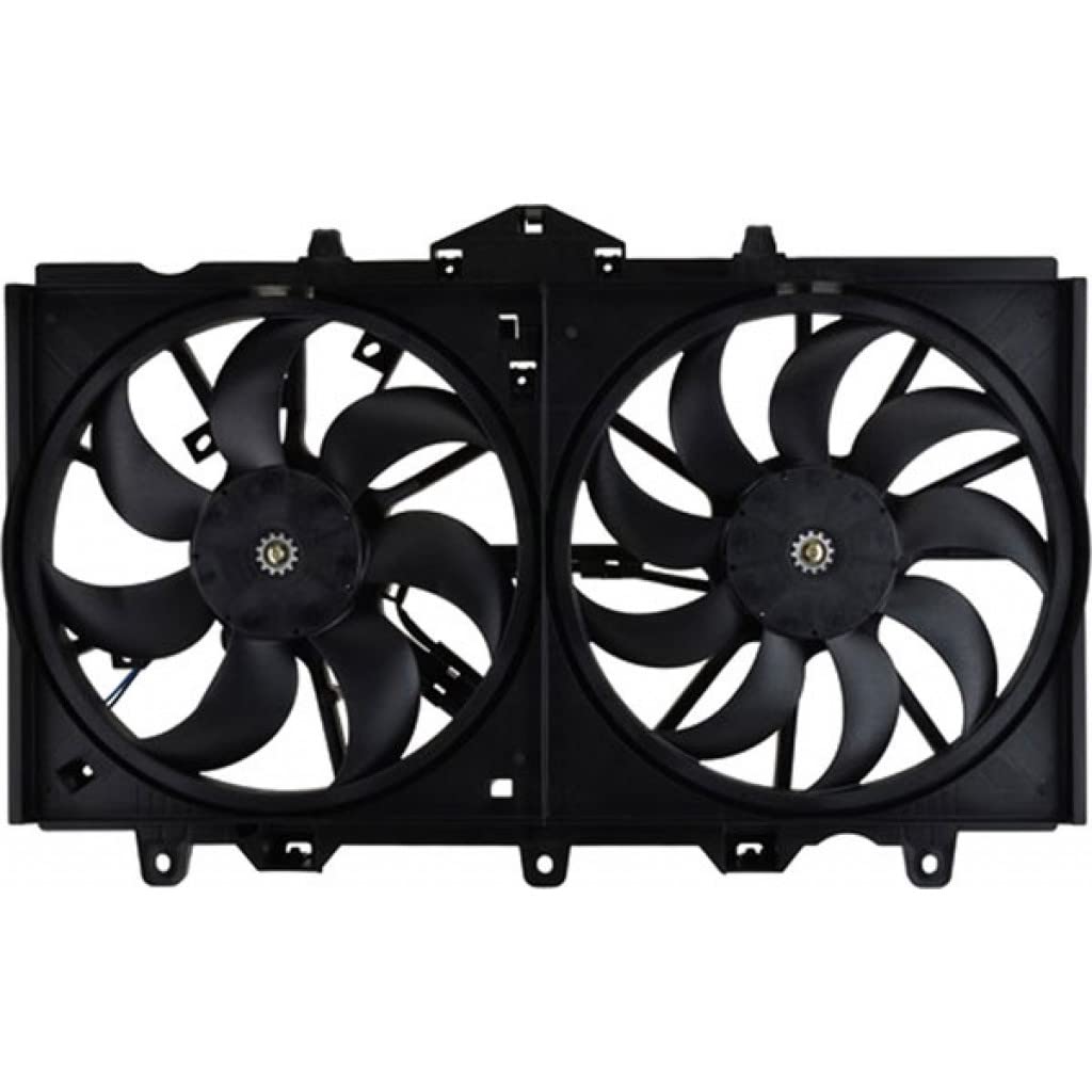 Infiniti Q50 A/C Radior Fan Assembly with Controller - Compatible with 2014 Models (Part # IN3115112, 21481-4GA0A) | Perfect for Cooling System Repairs & Maintenance