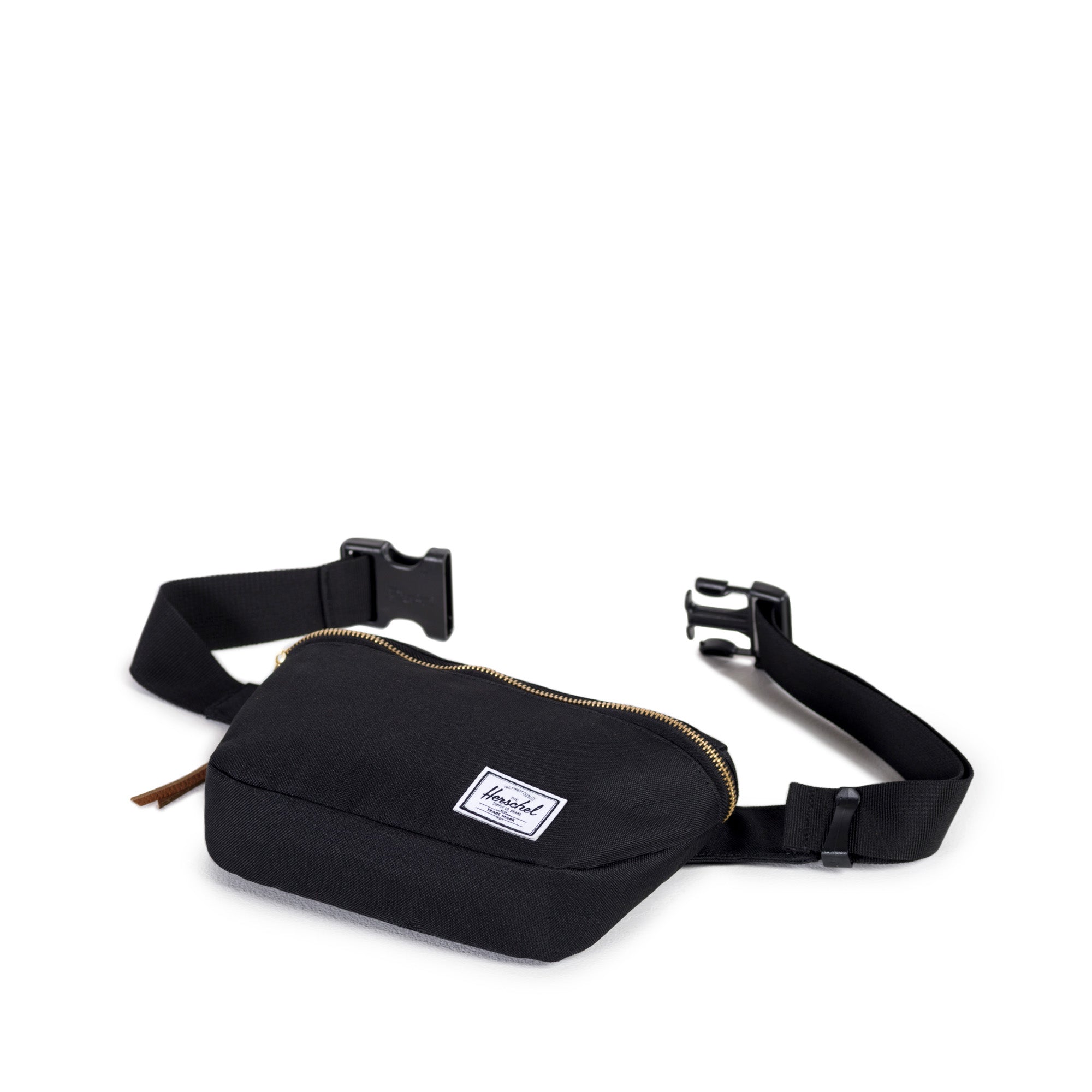 Herschel Fifteen Hip Pack - Black Waist Bag for Travel, Hiking & Everyday Use | Compact & Stylish Fanny Pack