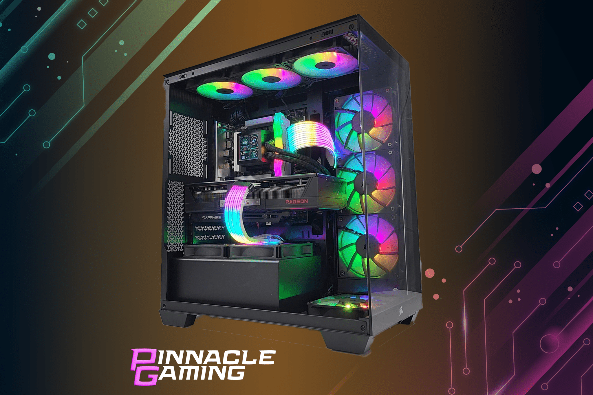 Custom Gaming Desktop PC - Intel Core Ultra 9, RTX 5080, 4TB SSD, 32GB DDR5 RAM, WiFi 6 - High Performance Computer for Streaming, Esports & 4K Gaming