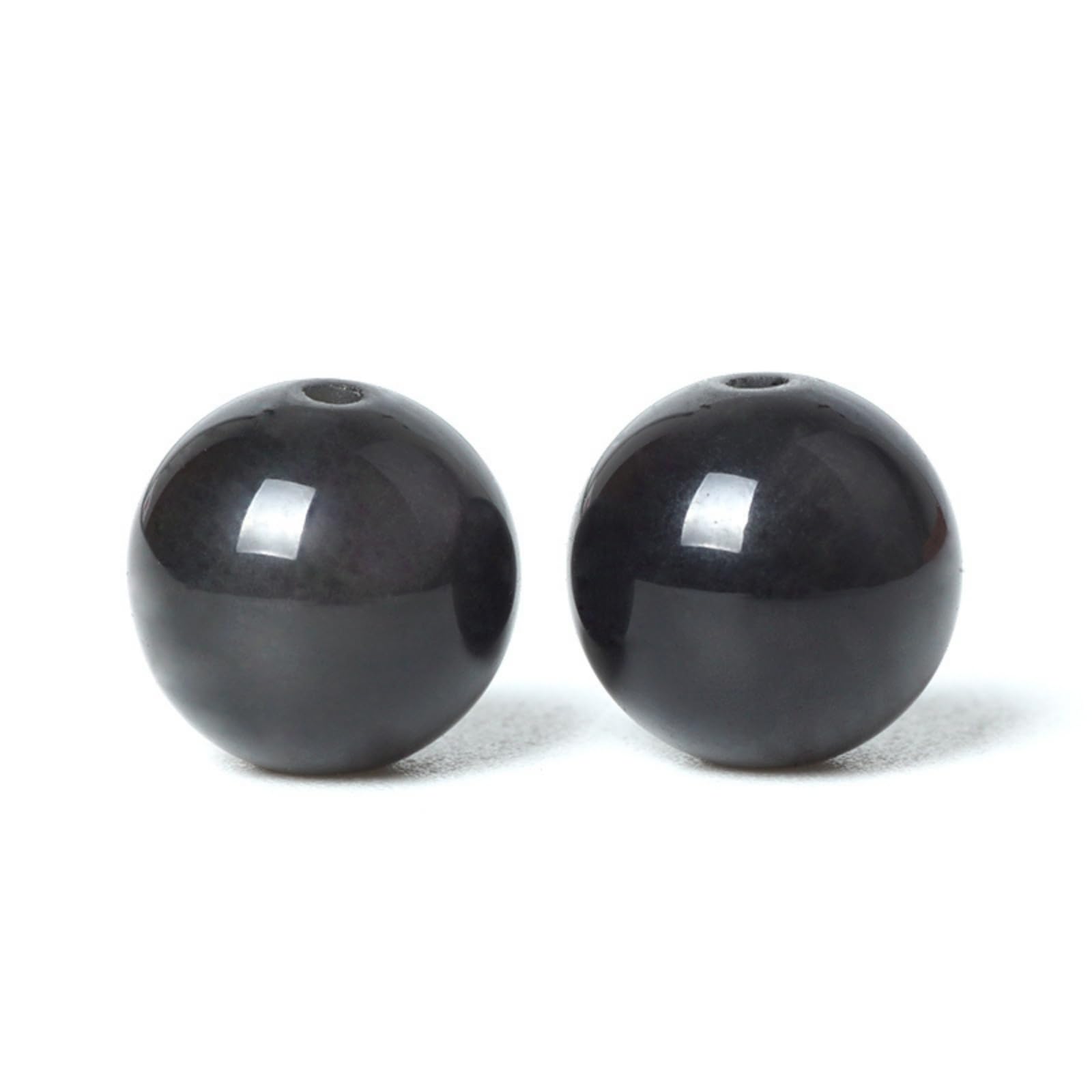 100Pcs 10mm Natural Colorful Obsidian Beads - Round Smooth Loose Gemstone for DIY Jewelry Making, Energy Healing Bracelets, Necklaces & Earrings - Perfect for Meditation, Gifts & Spiritual Crafts