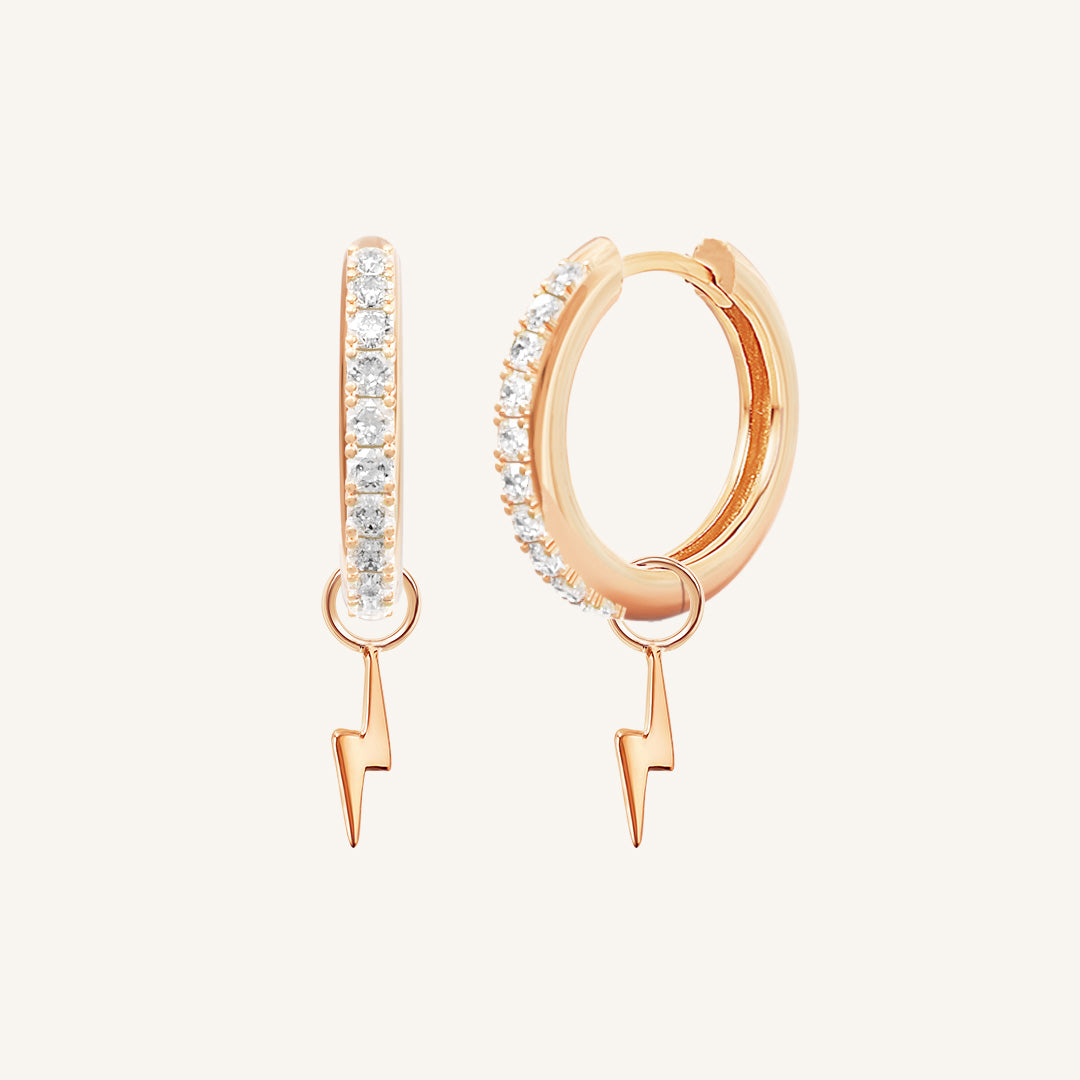 Ignite Crystal Hoops - Sparkling Elegant Earrings for Women, Dazzling Rhinestone Jewelry for Party & Evening Wear | Perfect for Weddings, Prom, Date Night & Special Occasions