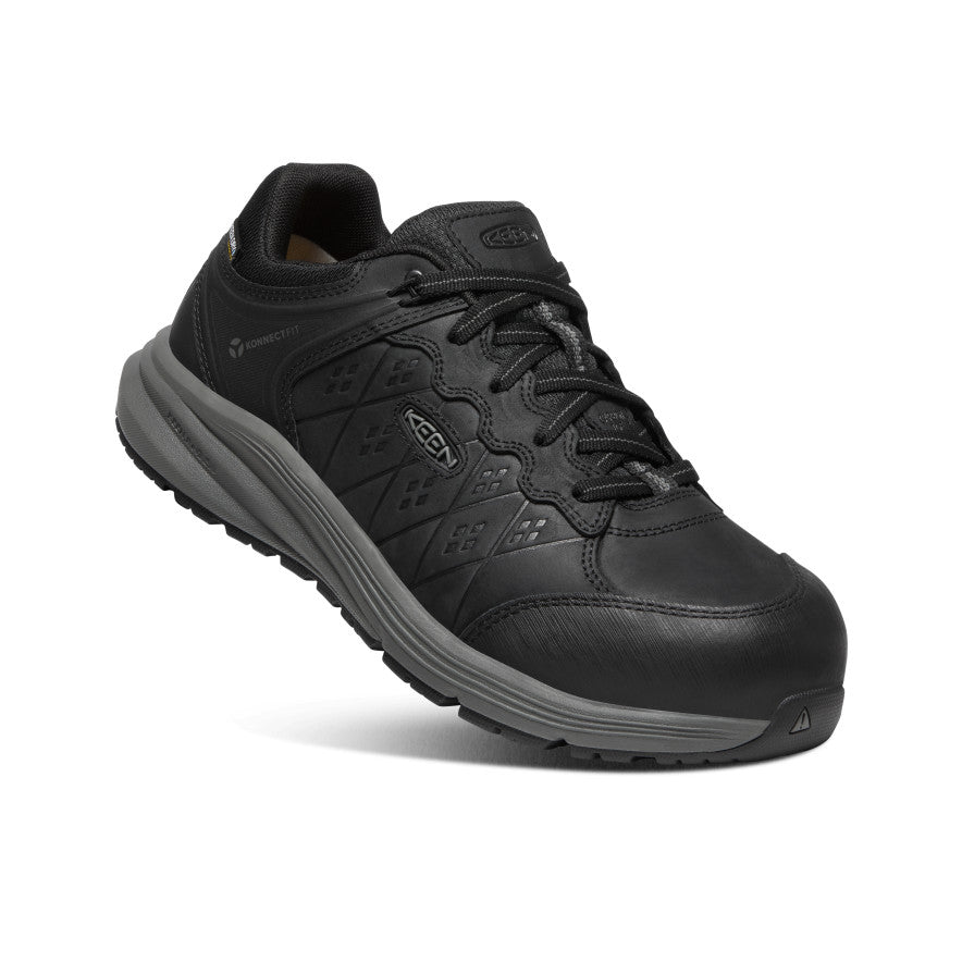 Men's Vista Energy+ Waterproof Work Boots with Carbon Toe - Black/Gun Metal - Durable Safety Shoes for Construction & Outdoor Work