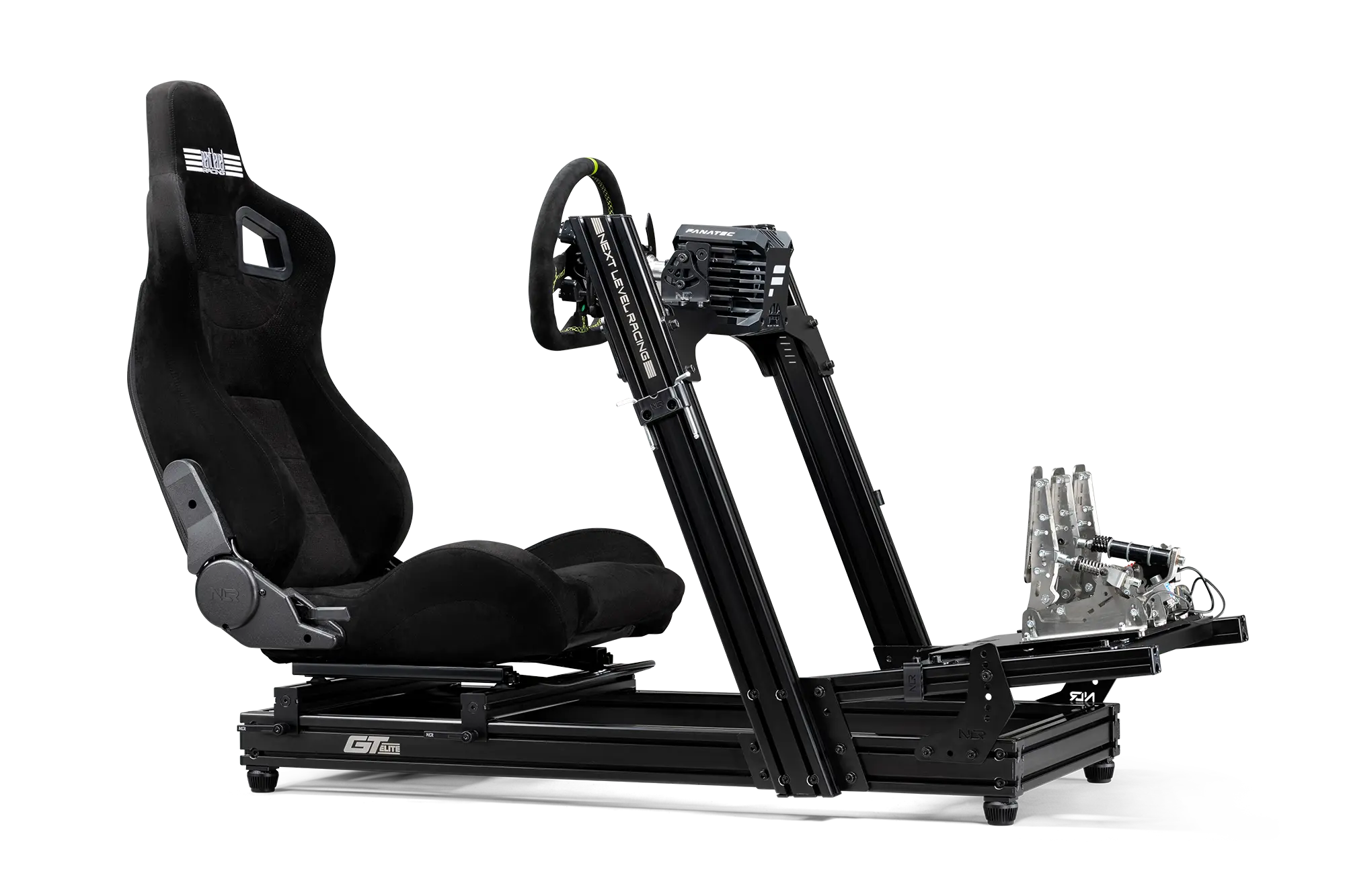 Next Level Racing GTElite Lite Side & Front Plate Edition - Premium Racing Cockpit for Sim Racing Enthusiasts | Perfect for Home Gaming & Professional Esports Setup