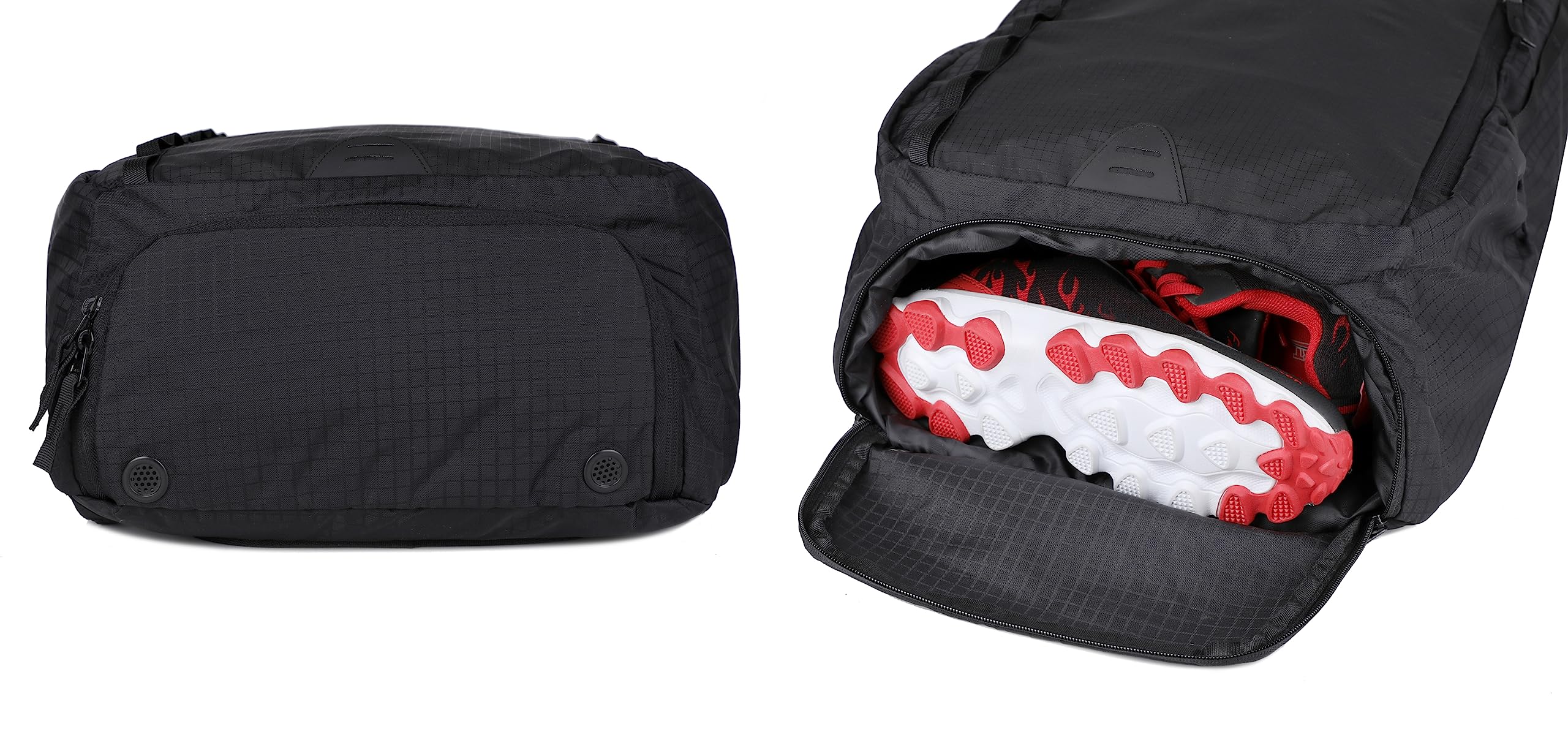 Best Gym Backpack with Dedicated Shoes Compartment - Large Sports Backpack for Men & Women (Black) - Perfect for Workout, Travel & Fitness Enthusiasts