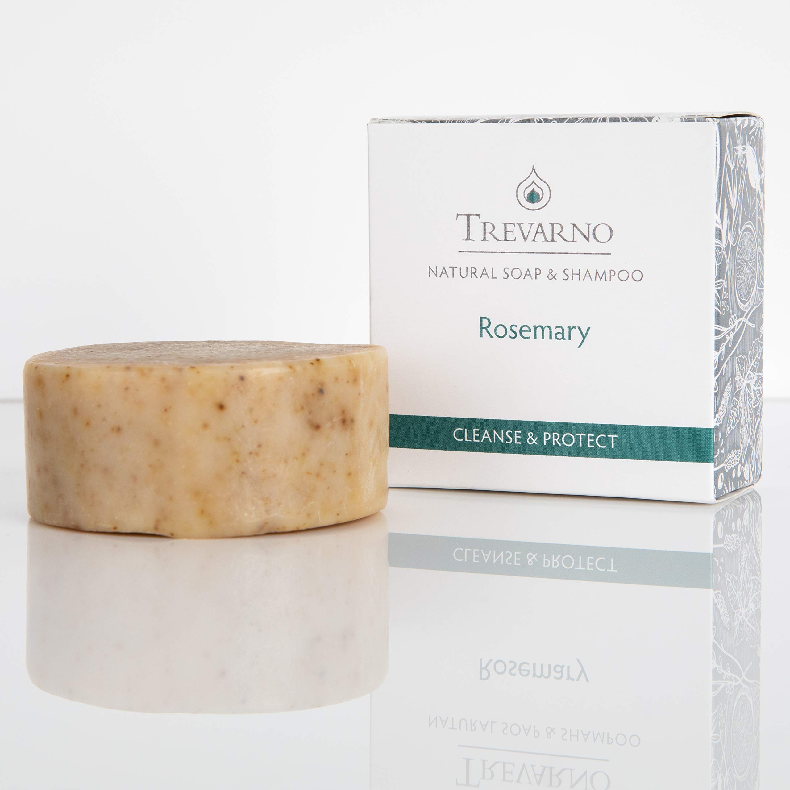Natural Rosemary Soap for Face & Body - Organic Handmade Soap Bar with Essential Oils for Acne, Dry Skin & Relaxation - Perfect for Daily Skincare Routine & Spa Day at Home